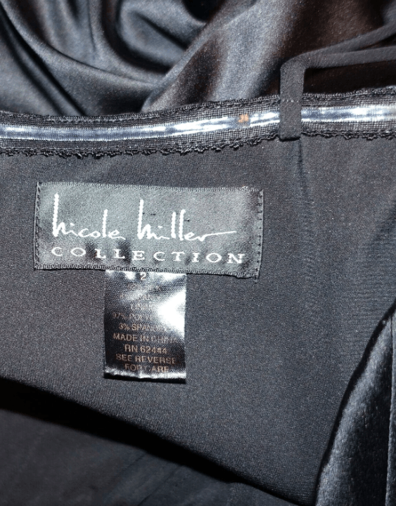 Nicole Miller Nicole Miller Collection Black Silk Strapless Dress 2 Size XS / US 0-2 / IT 36-38 - 7 Thumbnail
