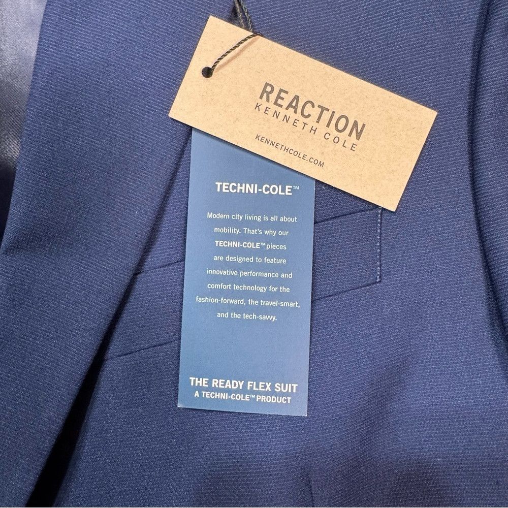 Kenneth Cole NWT New Kenneth Cole Ready Flex Suit Separate Blue Jacket S Size 44S - 6 Thumbnail
