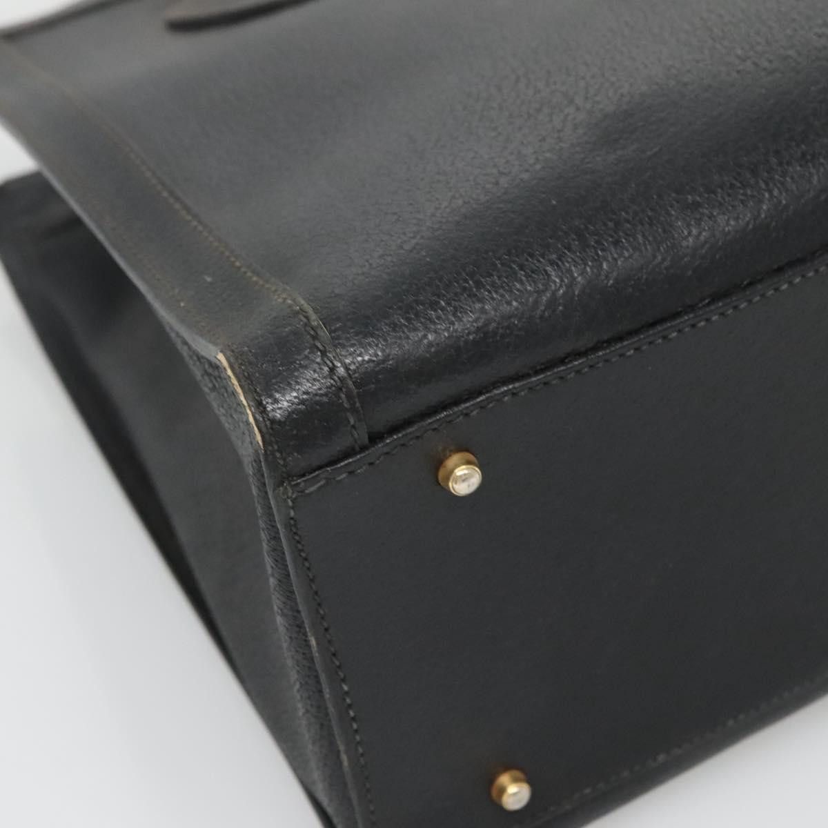 Gucci GUCCI Bamboo Hand Bag Leather Black Gold 002 1186 002 1186 Size ONE SIZE - 11 Thumbnail