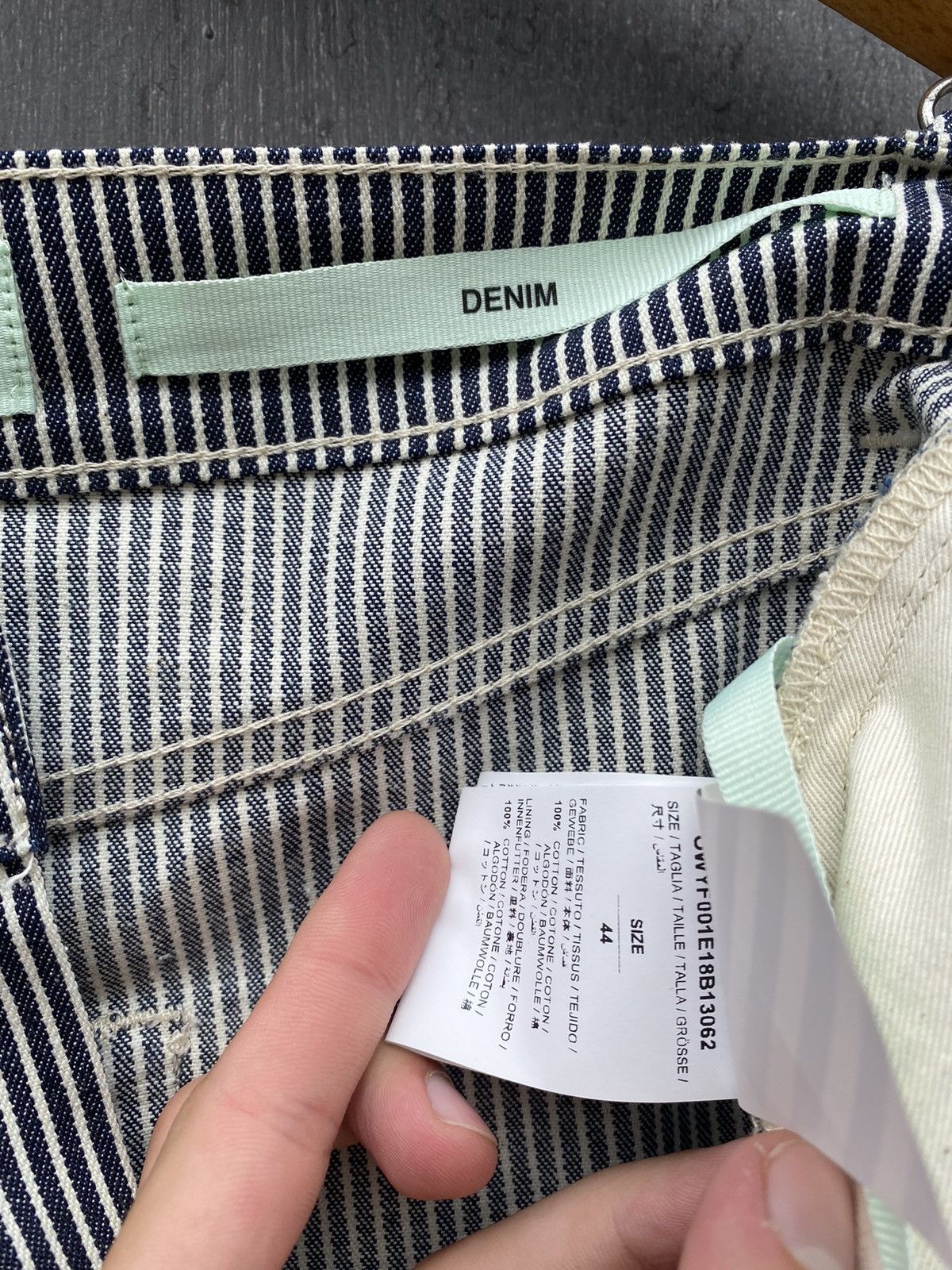 Off-White Off White Striped DENIM skirt Virgil Abloh size 44 Authentic Size 30" / US 8 / IT 44 - 12 Thumbnail