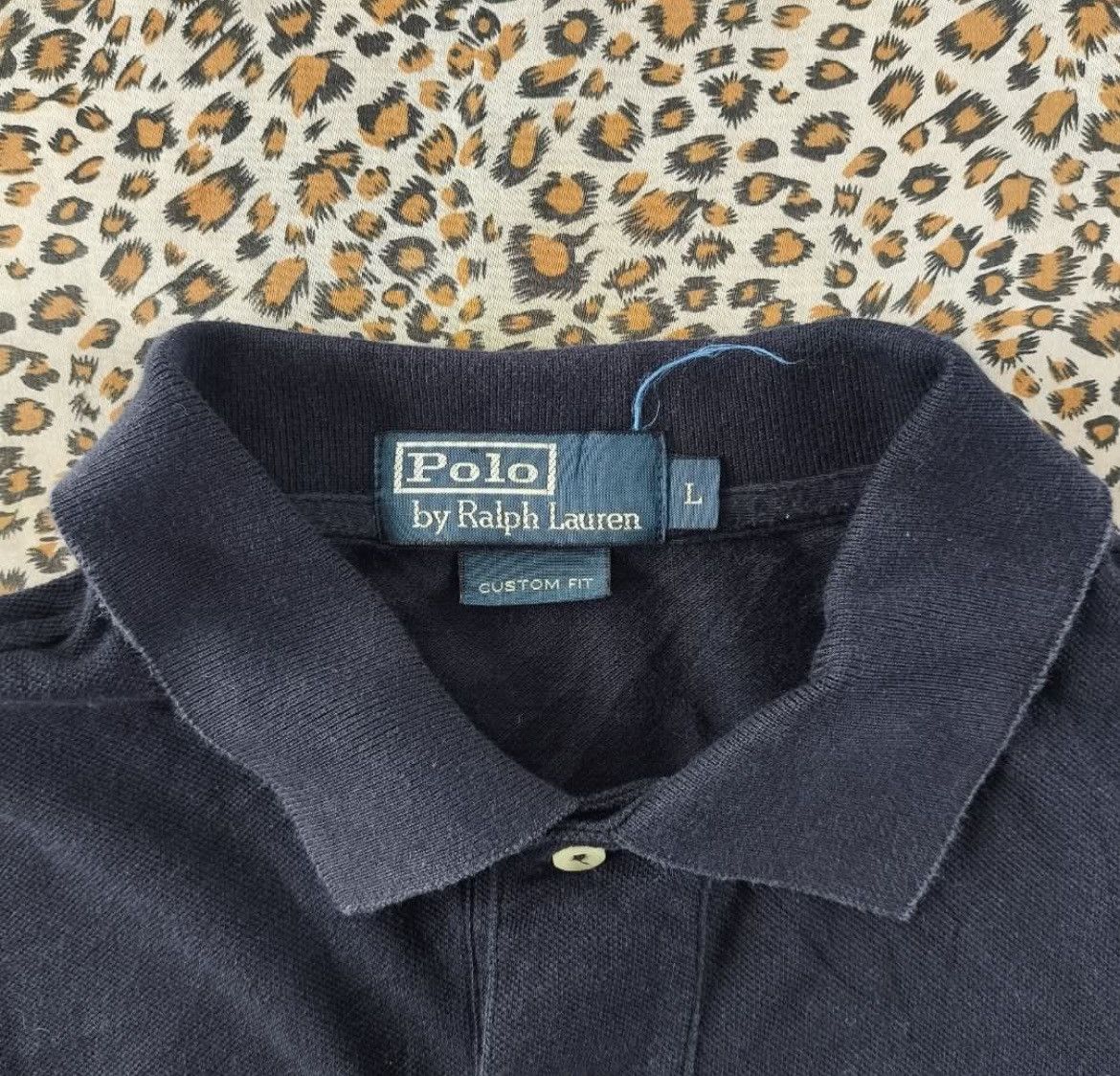 Polo Ralph Lauren × Vintage Vintage Polo Ralph Lauren Big Logo Black Rugby Size US L / EU 52-54 / 3 - 3 Thumbnail