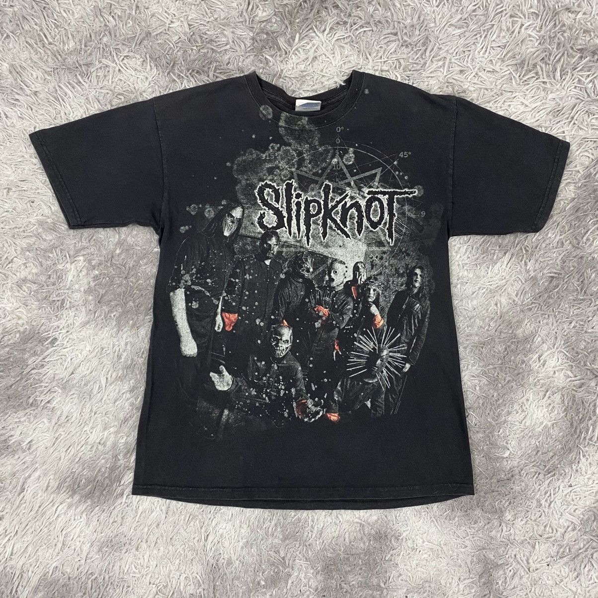 Band Tees × Hanes × Vintage Vintage Y2K numetal band slipknot Size US M / EU 48-50 / 2 - 1 Thumbnail