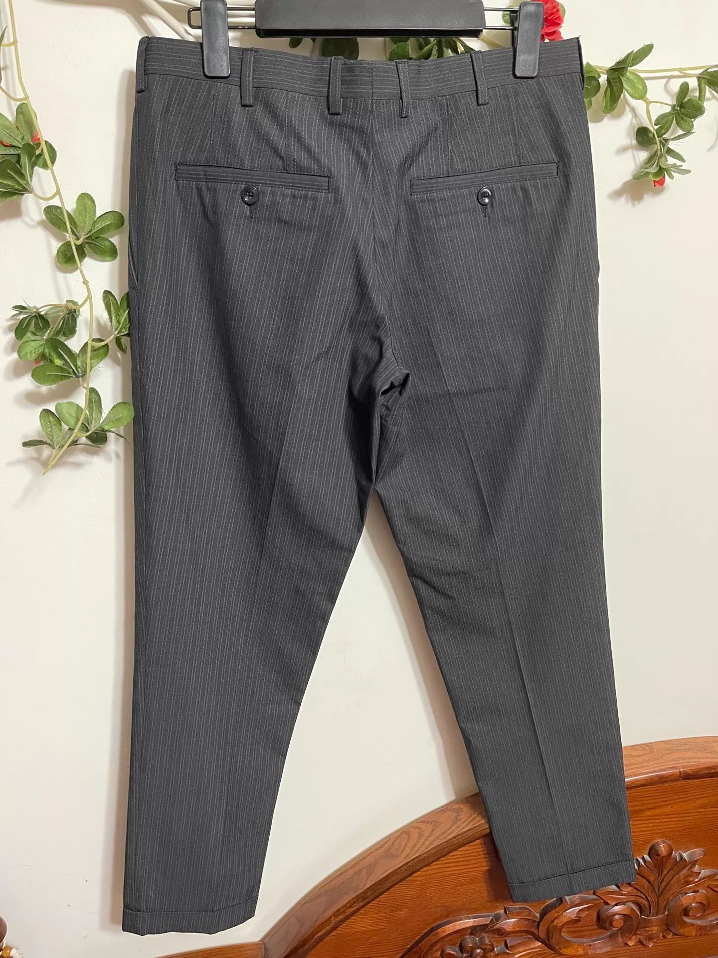 Dolce & Gabbana Dolce&Gabbana Slim Fit Wool Blend Trousers 44 Size US 44 / EU 60 - 2 Thumbnail