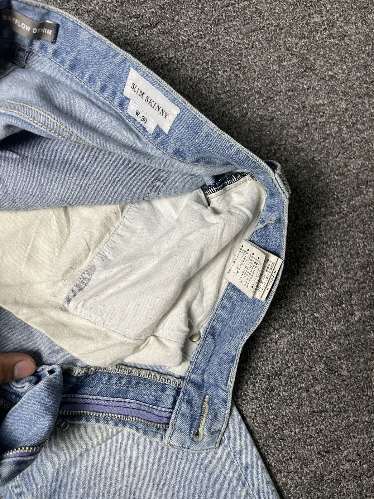 Japanese Brand × Vintage Vintage BAY FLOW Slim Skinny Jeans (84) Size US 32 / EU 48 - 13 Thumbnail