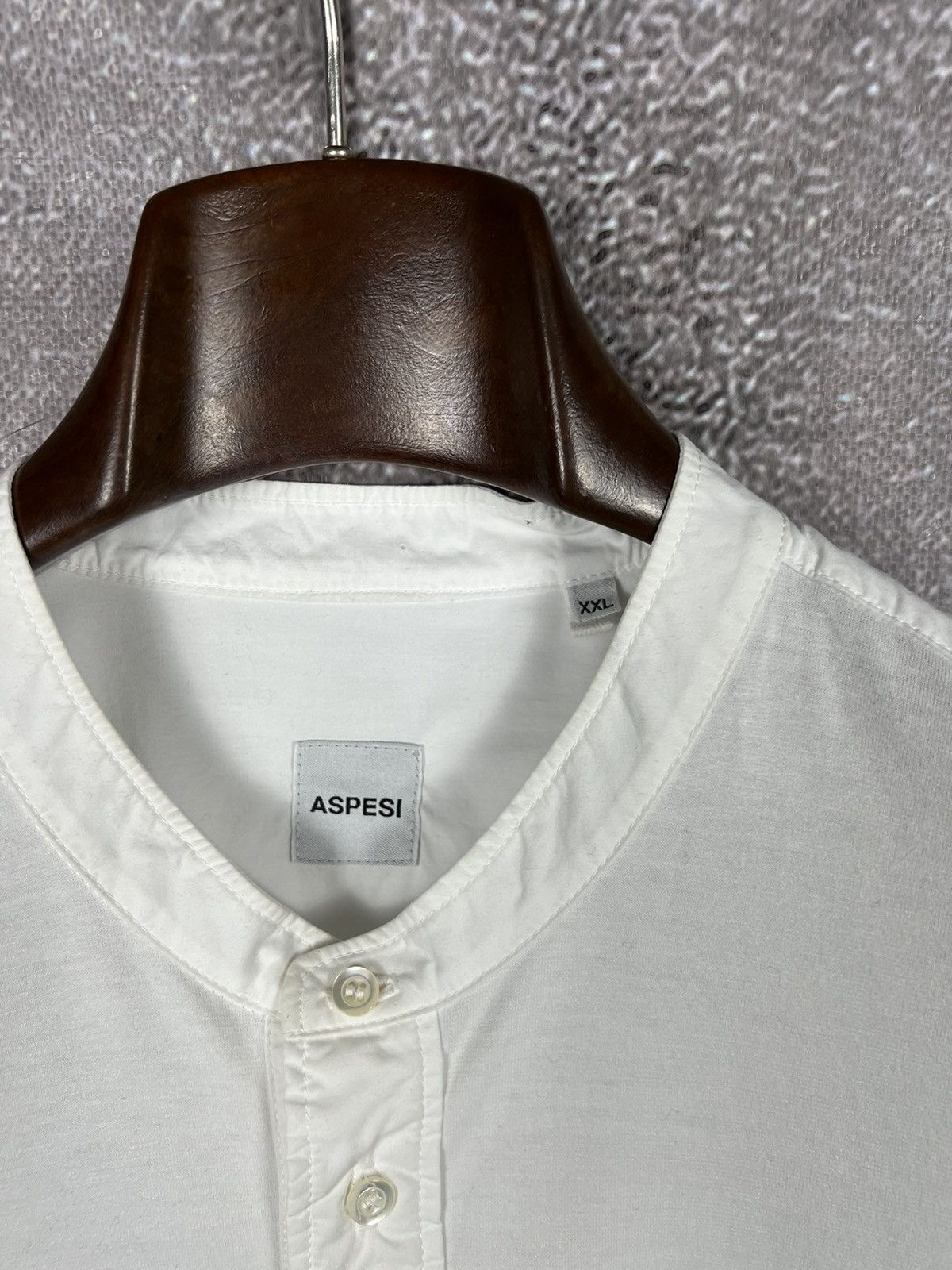 Aspesi Aspesi Half placket shirt XL XXL half button Size US XXL / EU 58 / 5 - 6 Thumbnail