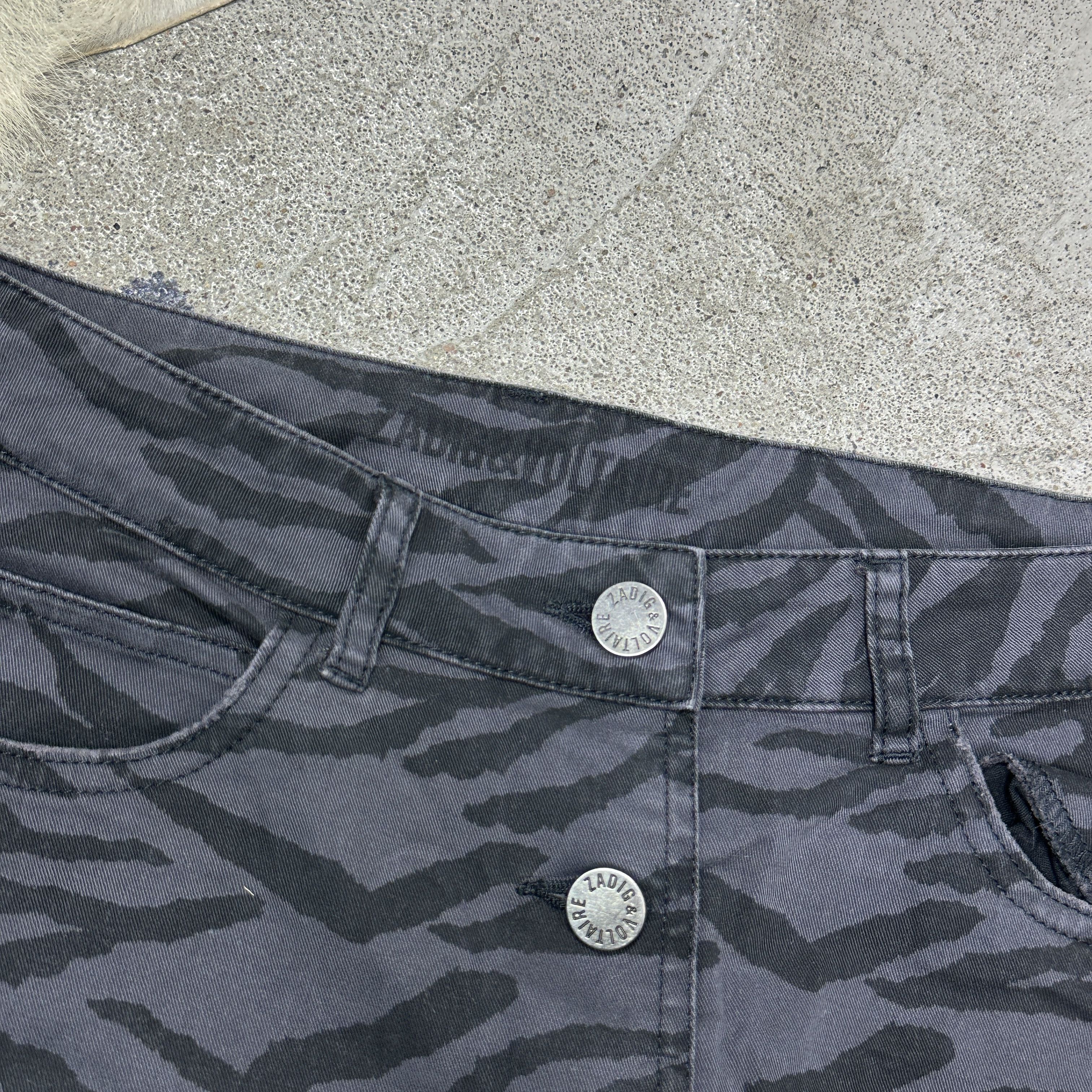 Zadig & Voltaire Vintage Avant Garde Zebra Print Zadig & Voltaire Skirt 00s Size 25" / US 0 / IT 36 - 6 Thumbnail