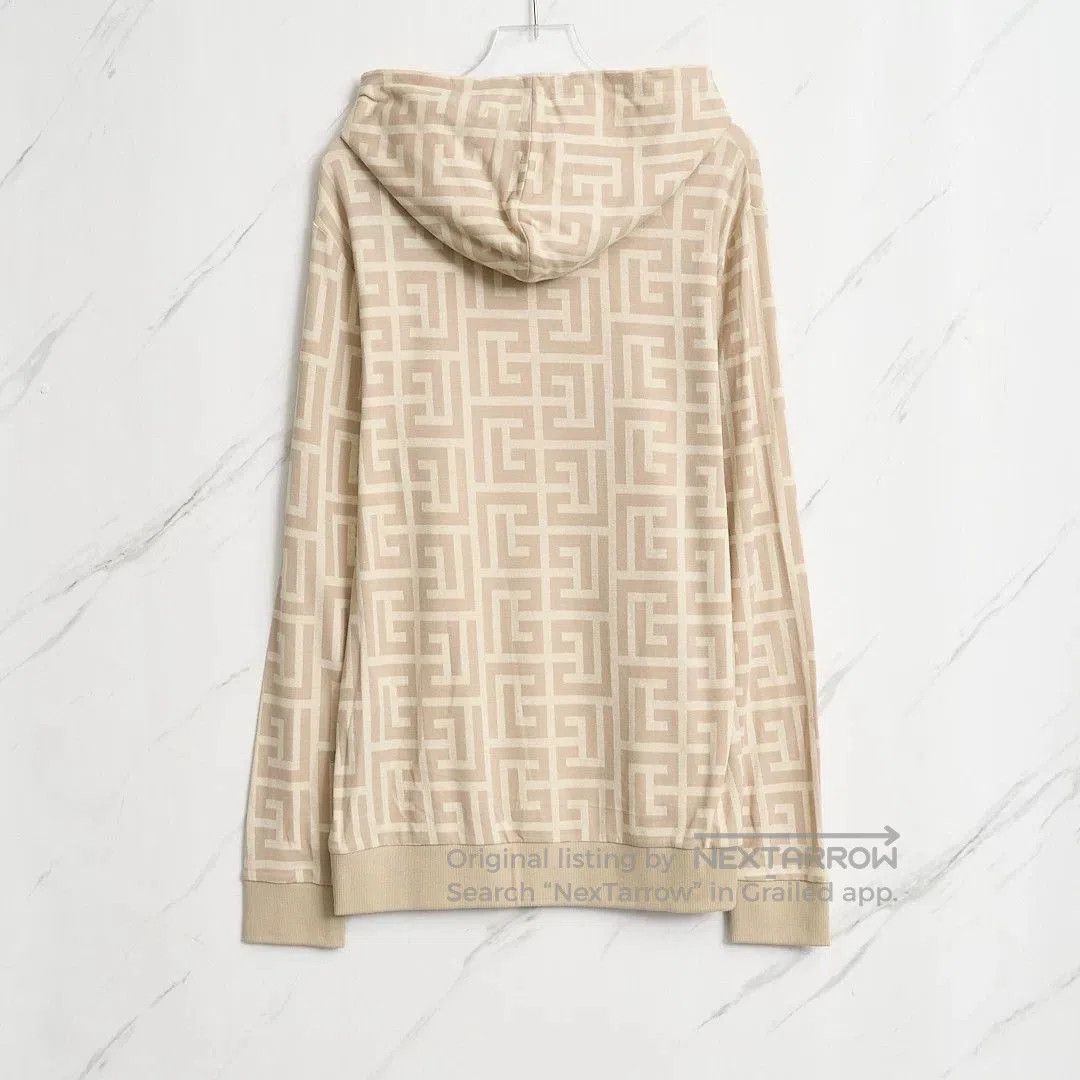 Balmain Balmain Men's Logo All-Over Print Hoodie. Size US M / EU 48-50 / 2 - 4 Thumbnail