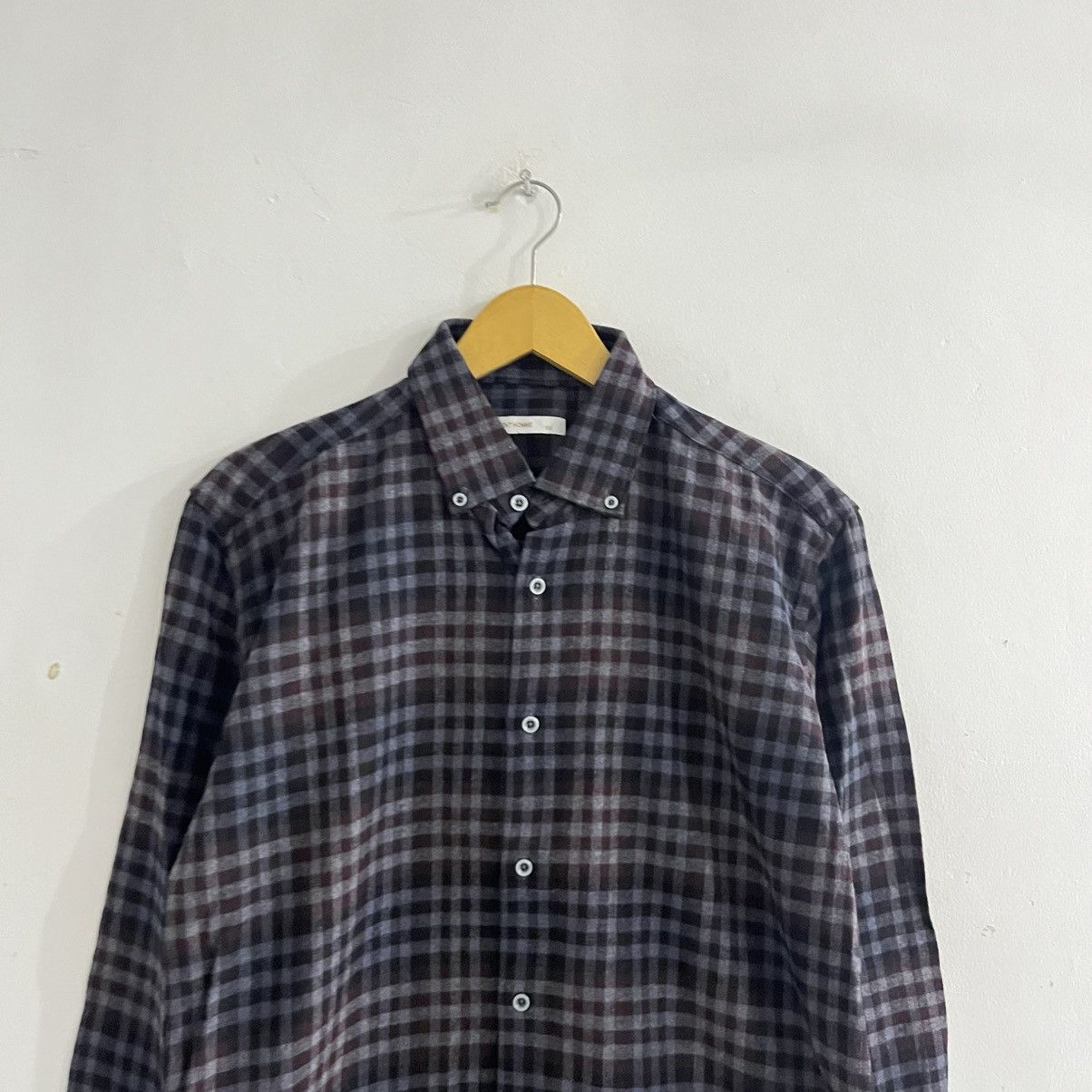 Japanese Brand Gent Homme - LS Check Button Up Shirt Size US L / EU 52-54 / 3 - 2 Thumbnail