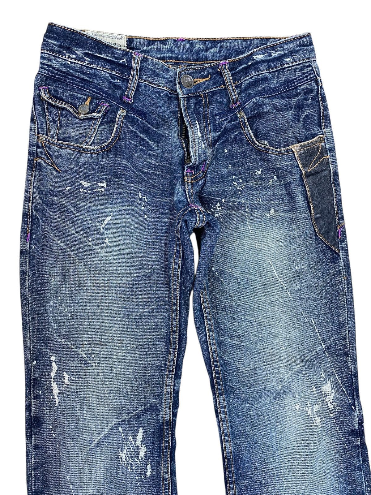 Japanese Brand Japanese Brand Splated Paint Style Bootcut Jeans Size US 29 - 2 Thumbnail