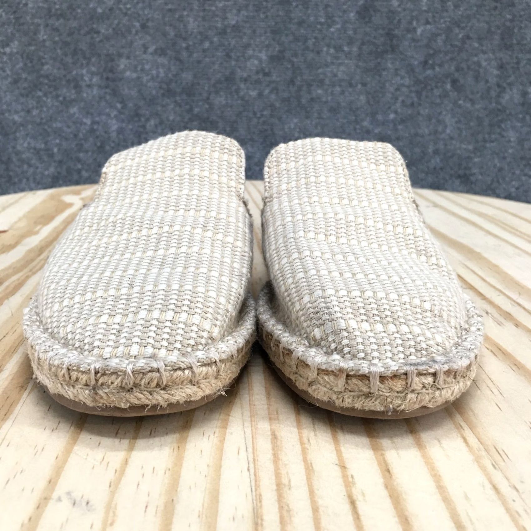 Vintage Universal Thread Mae Sandals Womens 6 Casual Slip On Espadrille Mule Flats Brown Size US 6 / IT 36 - 7 Thumbnail