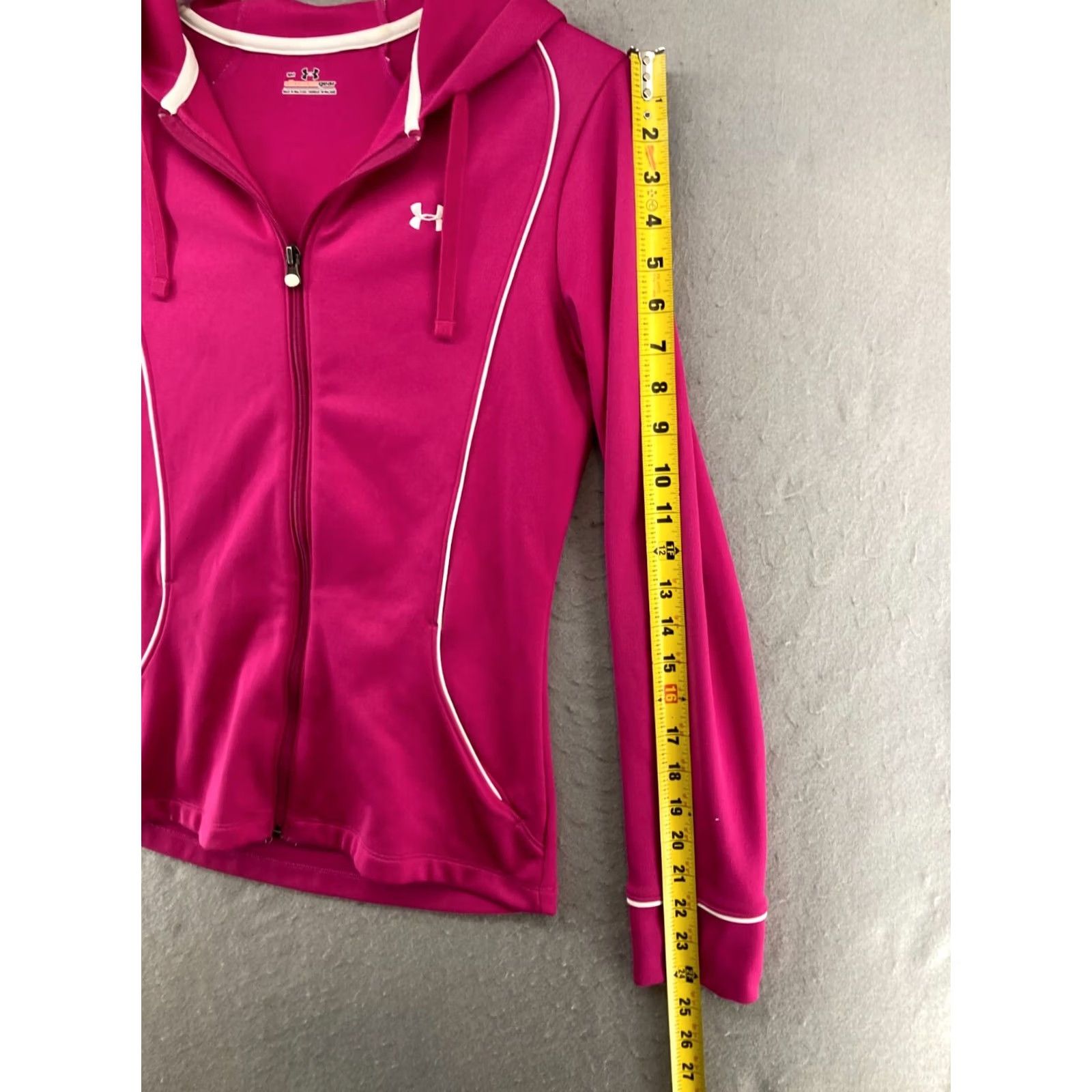 Under Armour Under Armour Jacket Womens Small pink Hoodie Sweatshirt Full Zip Athletic Size S / US 4 / IT 40 - 4 Thumbnail