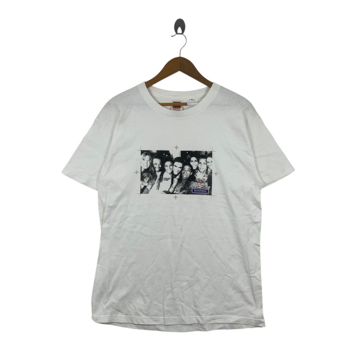 Vintage Vintage 90’ MILLER BEER BREWING Fotofolio Ads Tee Shirt Size US L / EU 52-54 / 3 - 3 Thumbnail