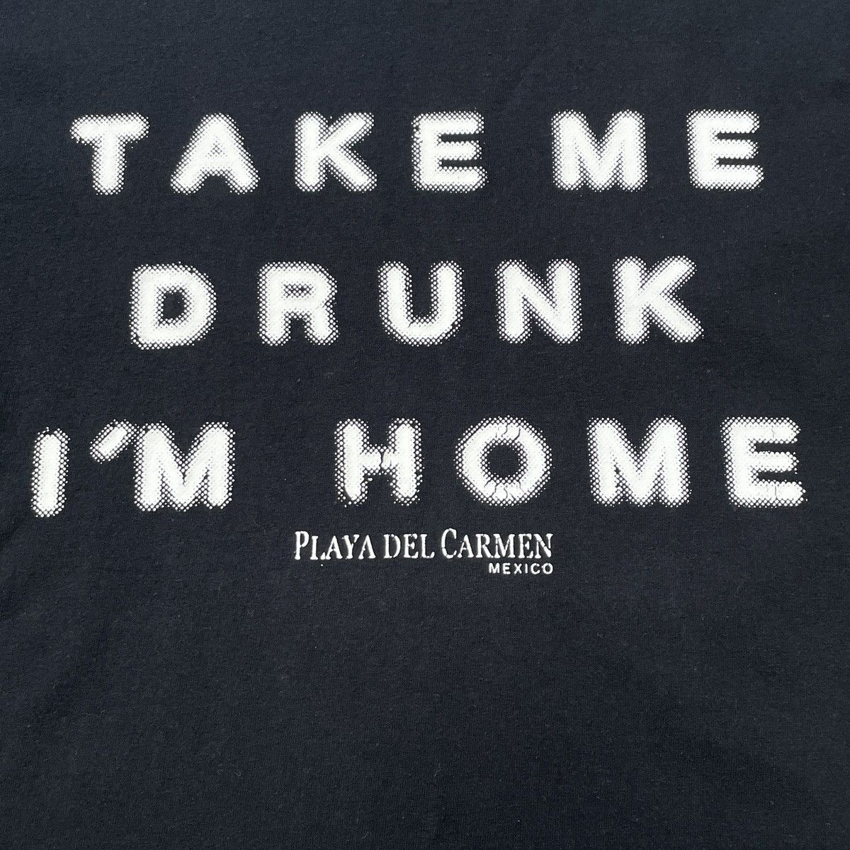 Vintage Vintage Take Me Drunk I'm Home T-Shirt Size S Size US S / EU 44-46 / 1 - 5 Thumbnail