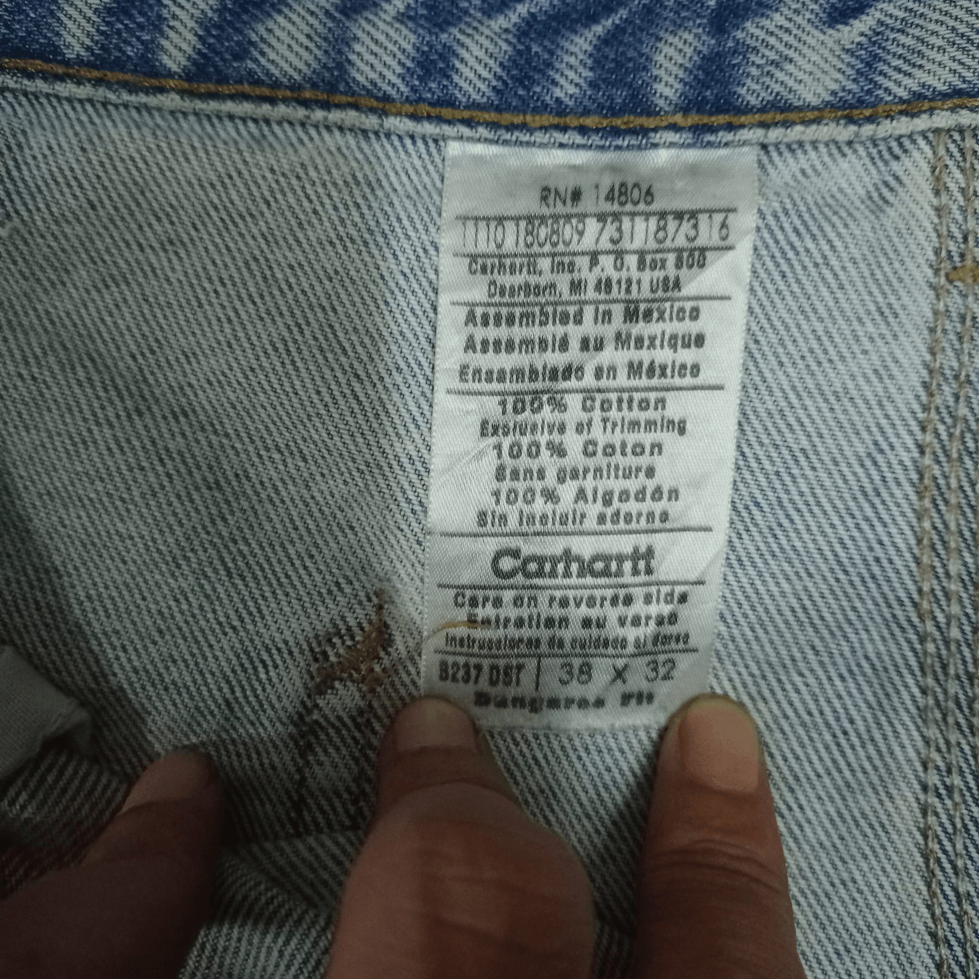Carhartt Vintage Carhartt Distressed Baggy Carpenter Jeans 38x32 Size US 38 / EU 54 - 8 Thumbnail