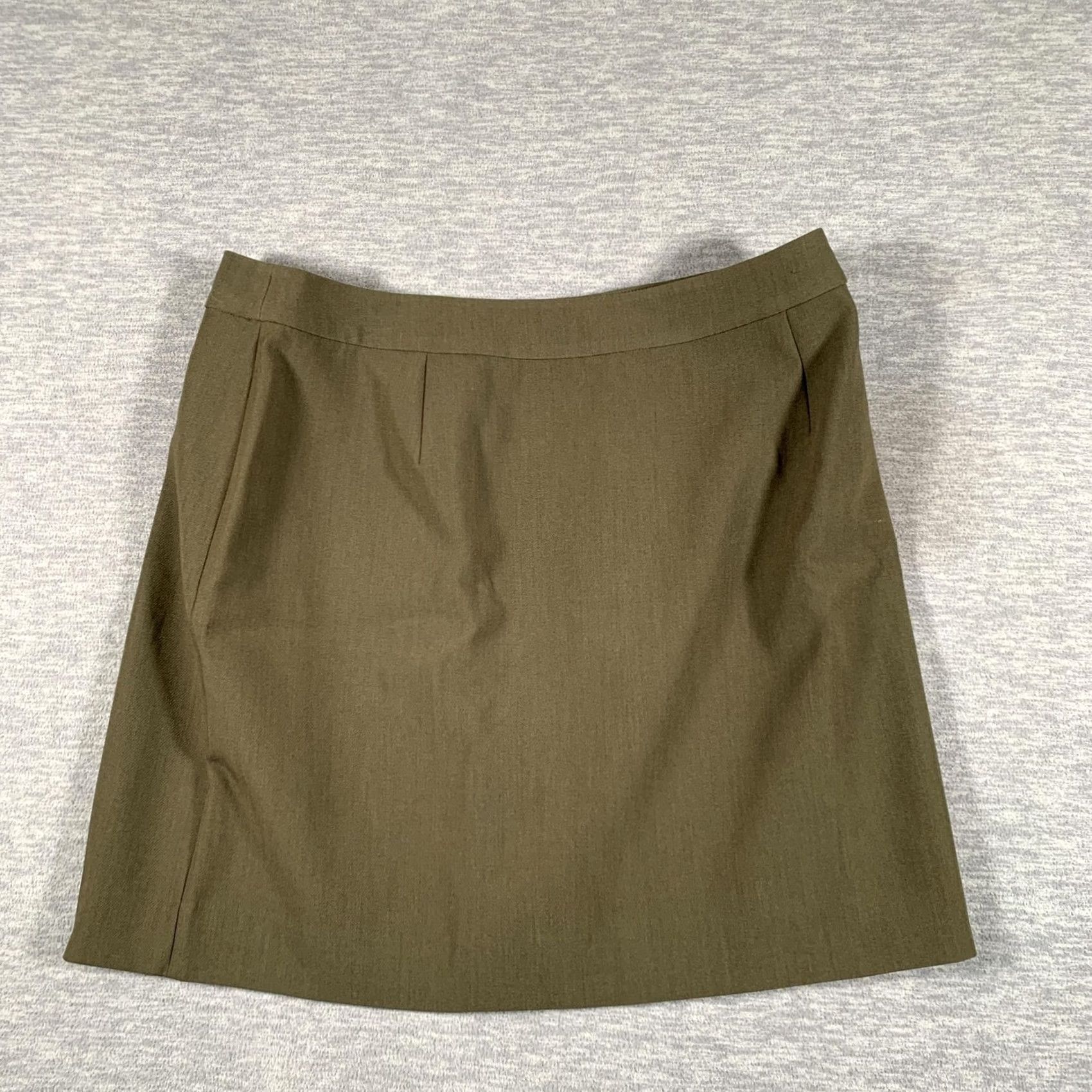 Good American Good American Skirt Womens 12 Sage Green Short Pencil Zip Back Lined Stretch Skirt Womens 12 Sage Green Short Pencil Zip Back Lined Stretch Size 34" / US 12 / IT 48 - 2 Thumbnail
