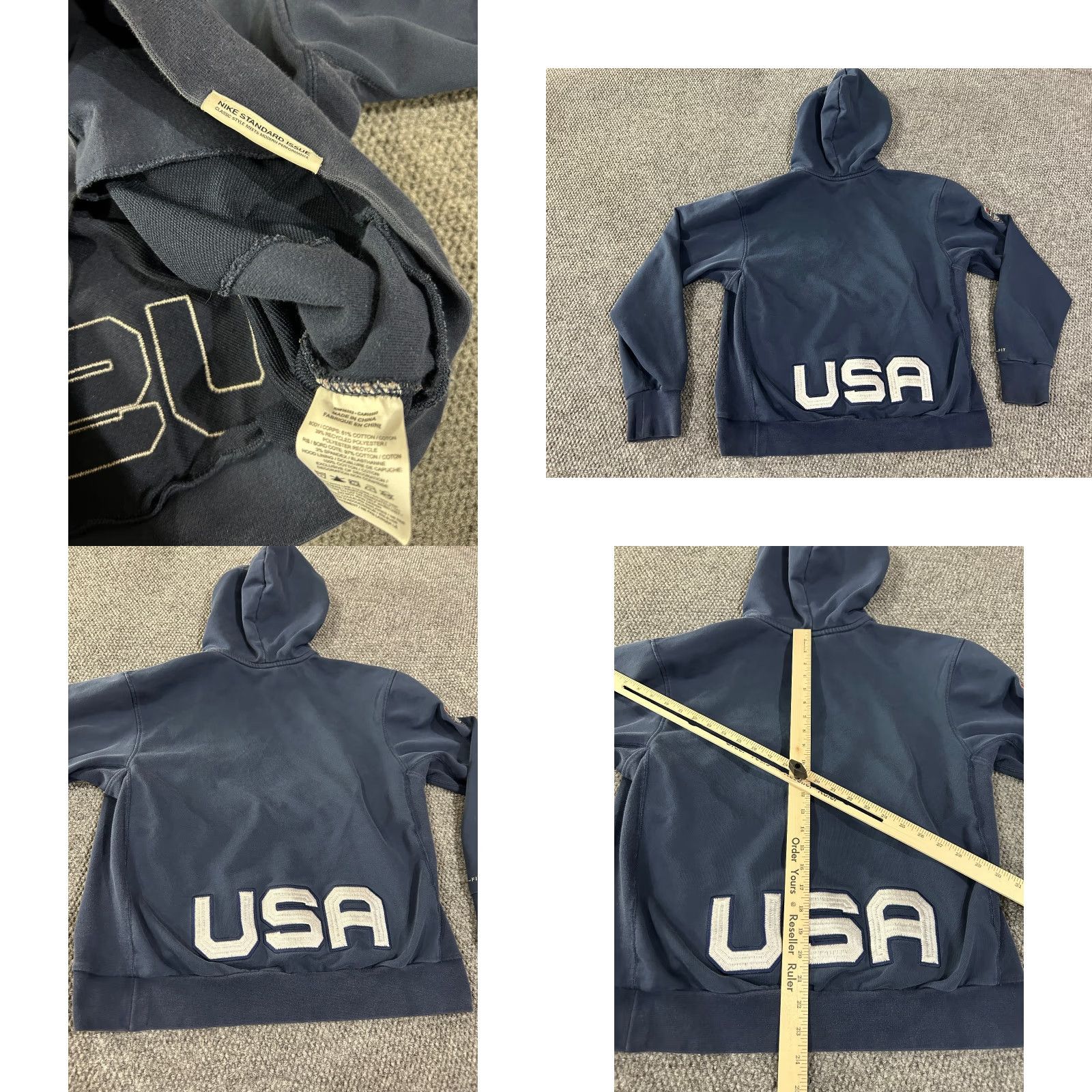 Nike Nike Team USA Hoodie Mens M Dri Fit Pullover Navy Blue Basketball Size US M / EU 48-50 / 2 - 8 Thumbnail