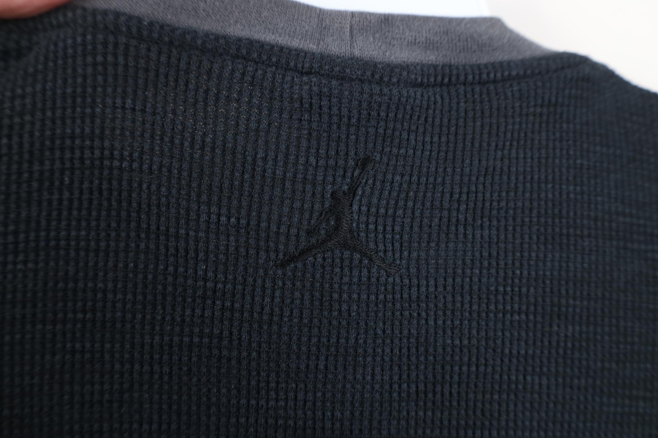 Nike Vintage Y2K Nike Air Jordan Waffle Knit Long Sleeve T-Shirt Size US M / EU 48-50 / 2 - 12 Thumbnail