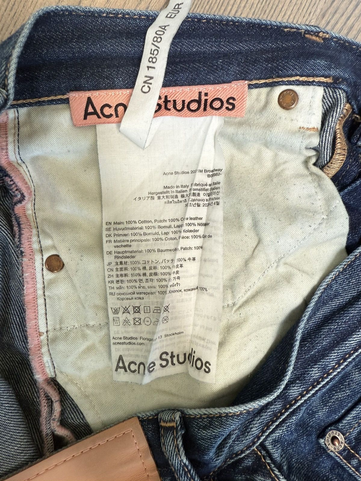 Acne Studios Acne Studios 2021M Broadway Size US 29 - 4 Thumbnail