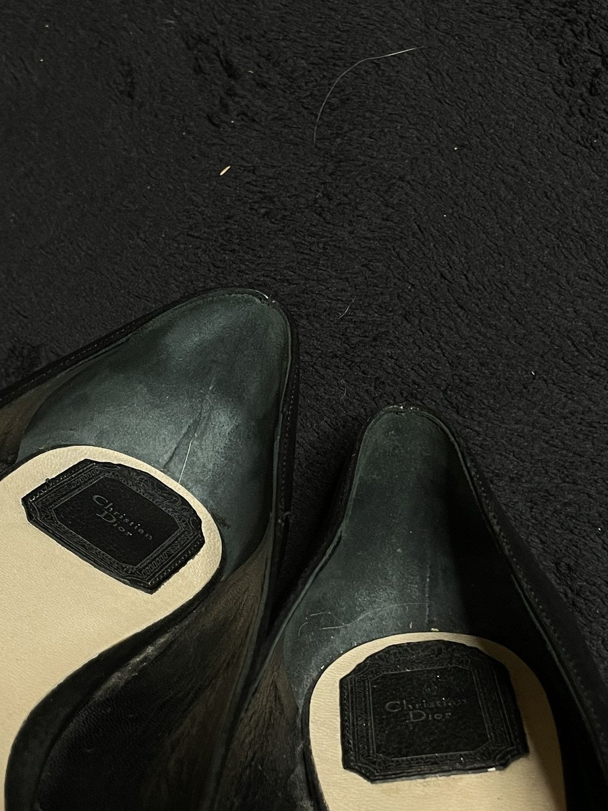 Dior Vintage Archive Leather Flats „Christian Dior“ Woman‘s 40,5 Size US 10.5 / IT 40.5 - 11 Thumbnail