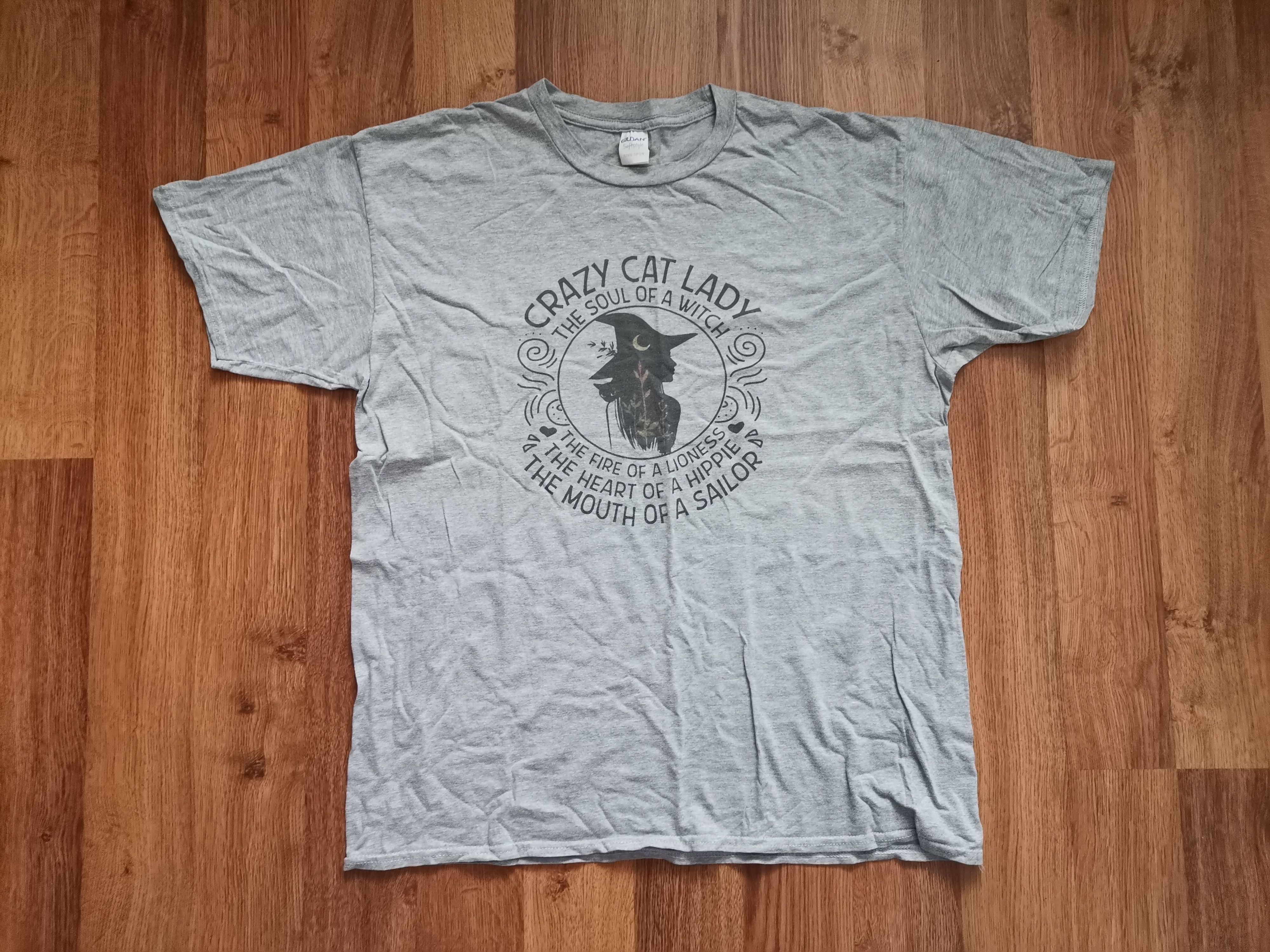 Gildan Gildan Crazy Cat Lady Tee Size US XL / EU 56 / 4 - 1 Thumbnail