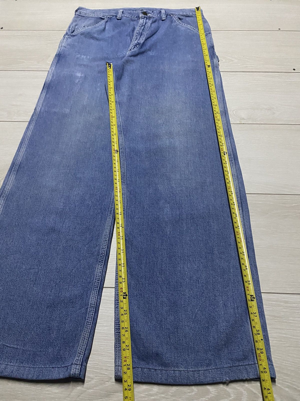 Carhartt Japan Vintage Carhatt Light Blue Carpenter Baggy Jeans Size US 32 / EU 48 - 12 Thumbnail