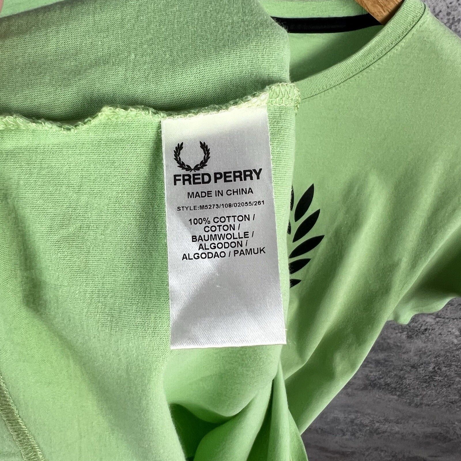 Fred Perry Fred Perry Tee Men's Size L Short Sleeve Green Cotton Size US L / EU 52-54 / 3 - 3 Thumbnail