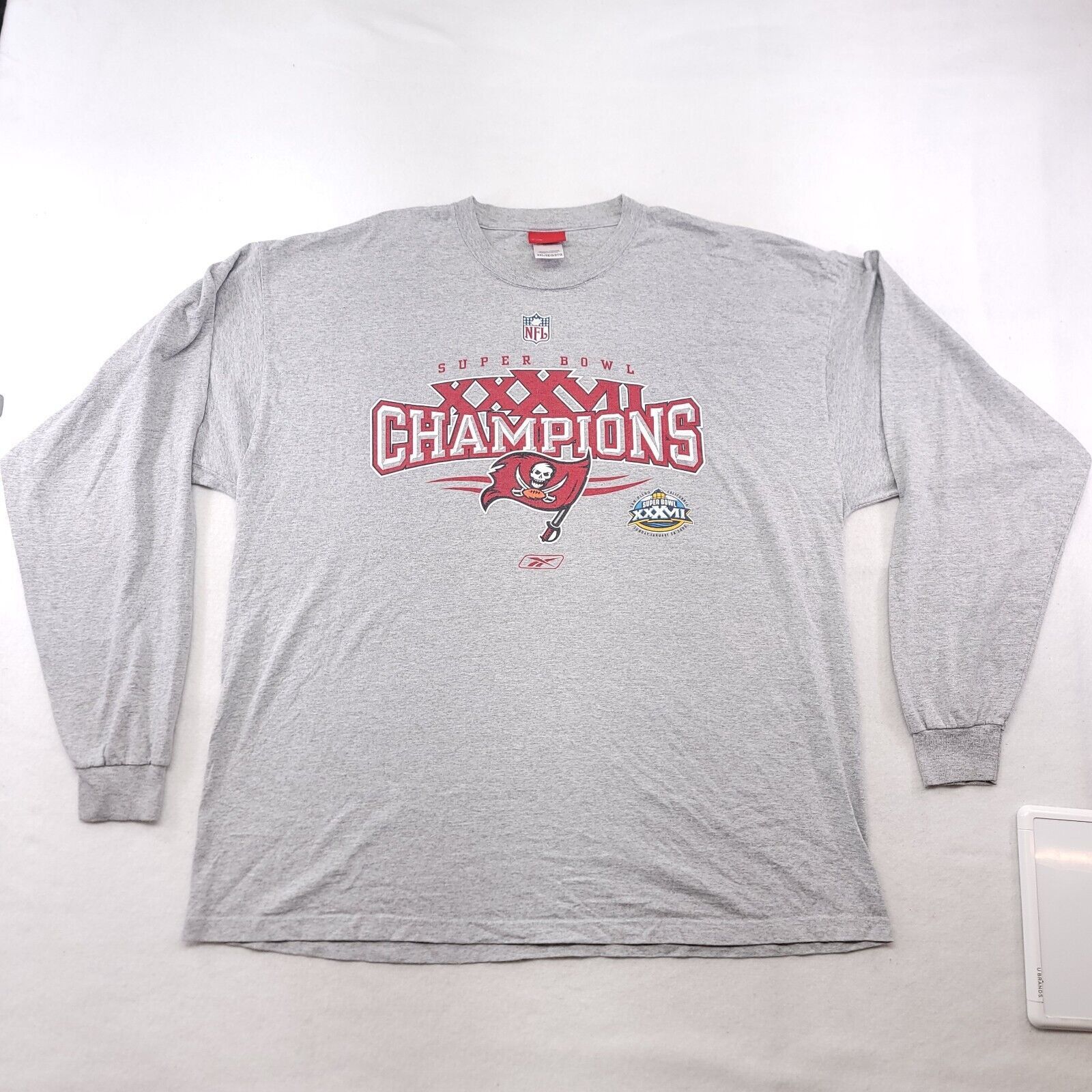 Reebok Reebok Superbowl 37 Crew Neck Sweatshirt Mens Size 2XL Gray Size US XXL / EU 58 / 5 - 2 Thumbnail