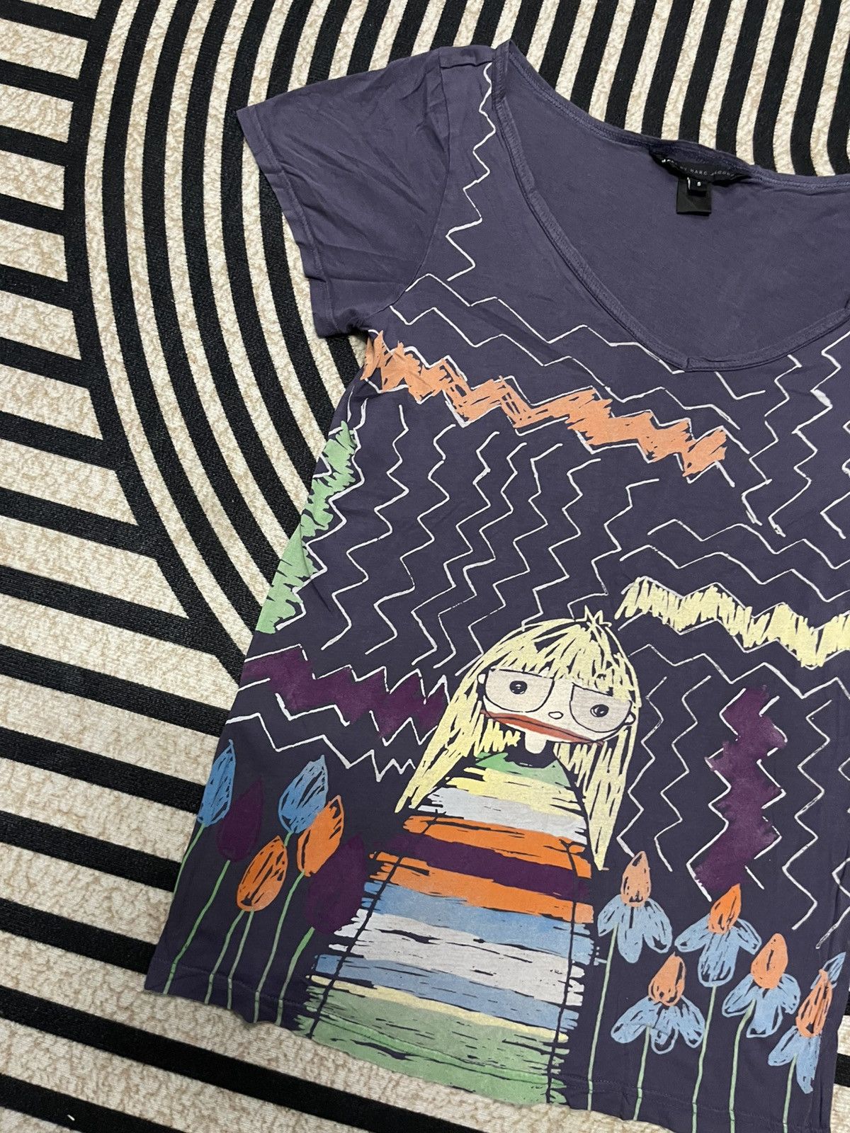 Marc by Marc Jacobs 2000s MARC BY MARC JACOBS TEES CHILDREN DRAWING CARTOON Size S / US 4 / IT 40 - 3 Thumbnail