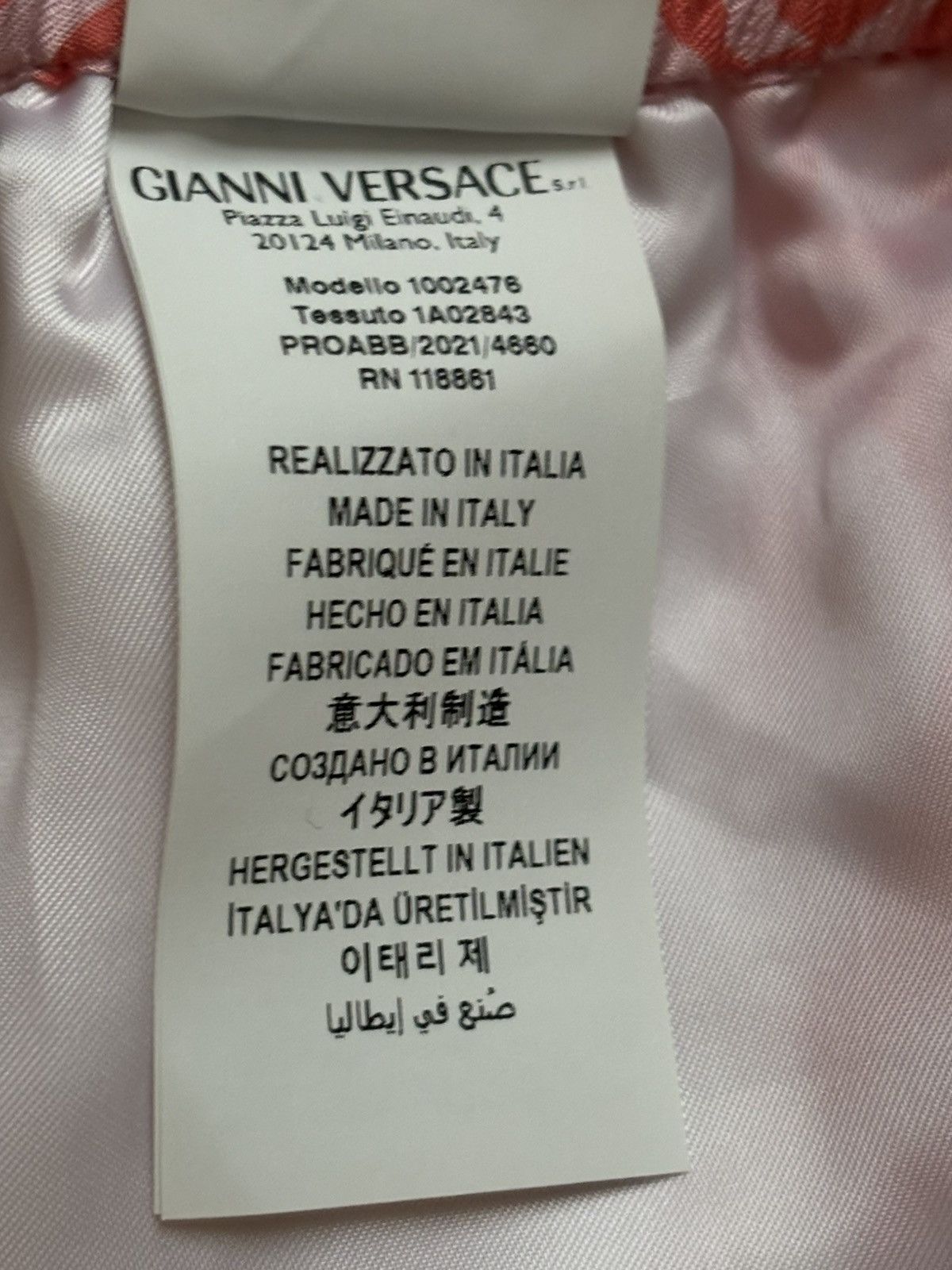 Versace VERSACE Medusa Music Print Bi-colour Silk Shorts Size US 34 / EU 50 - 7 Thumbnail