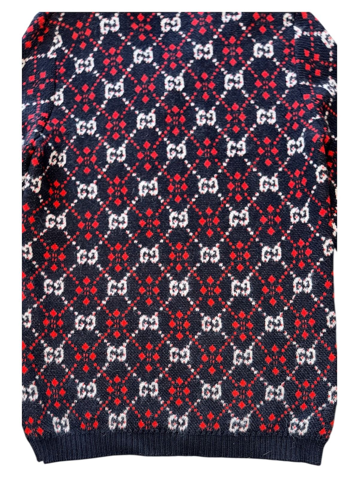 Gucci Gucci GG Diamond M Wool Sweatshirt V Crewneck Size US M / EU 48-50 / 2 - 5 Thumbnail