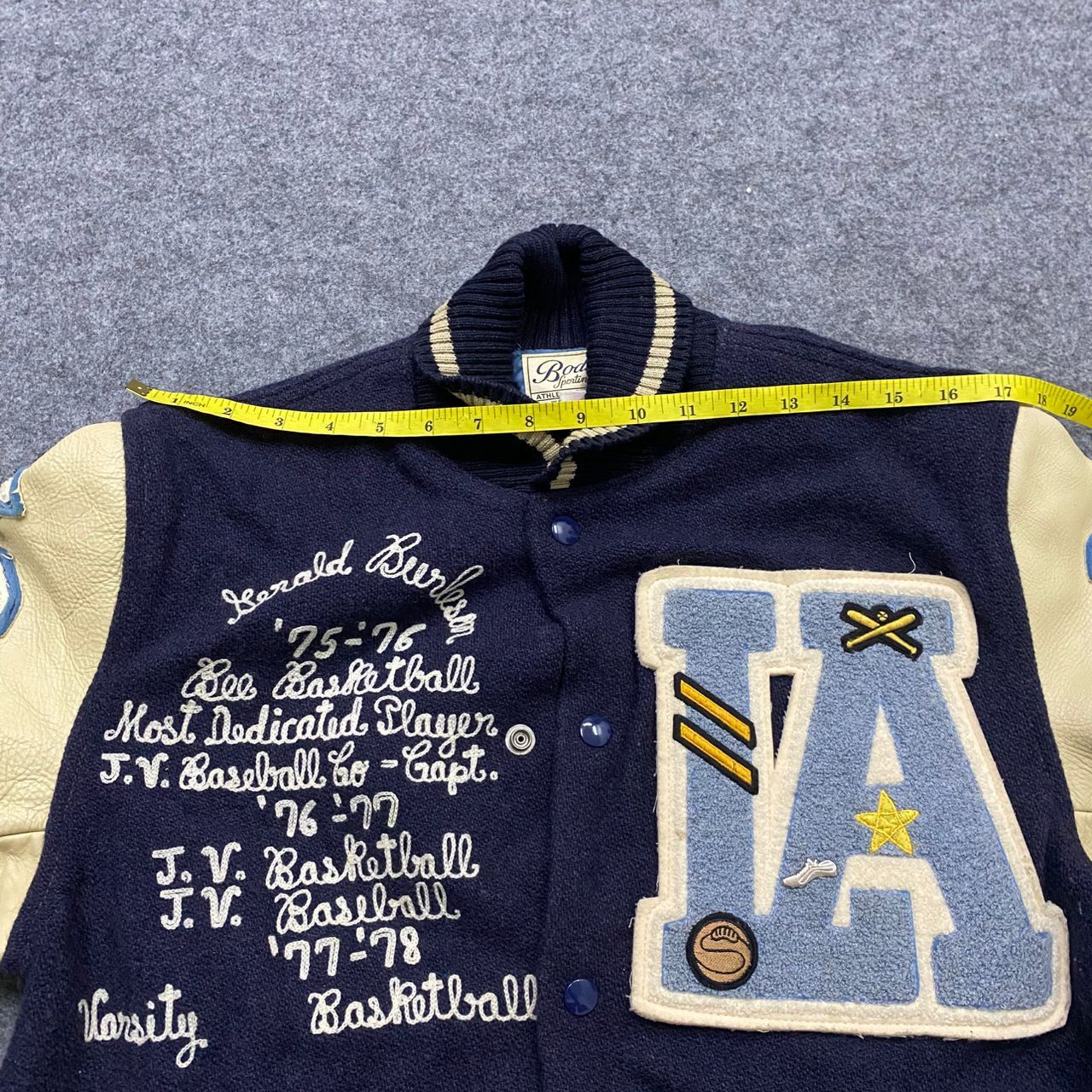 Vintage Vintage 70s Warehouse Basketball Varsity Jacket Size US M / EU 48-50 / 2 - 11 Thumbnail