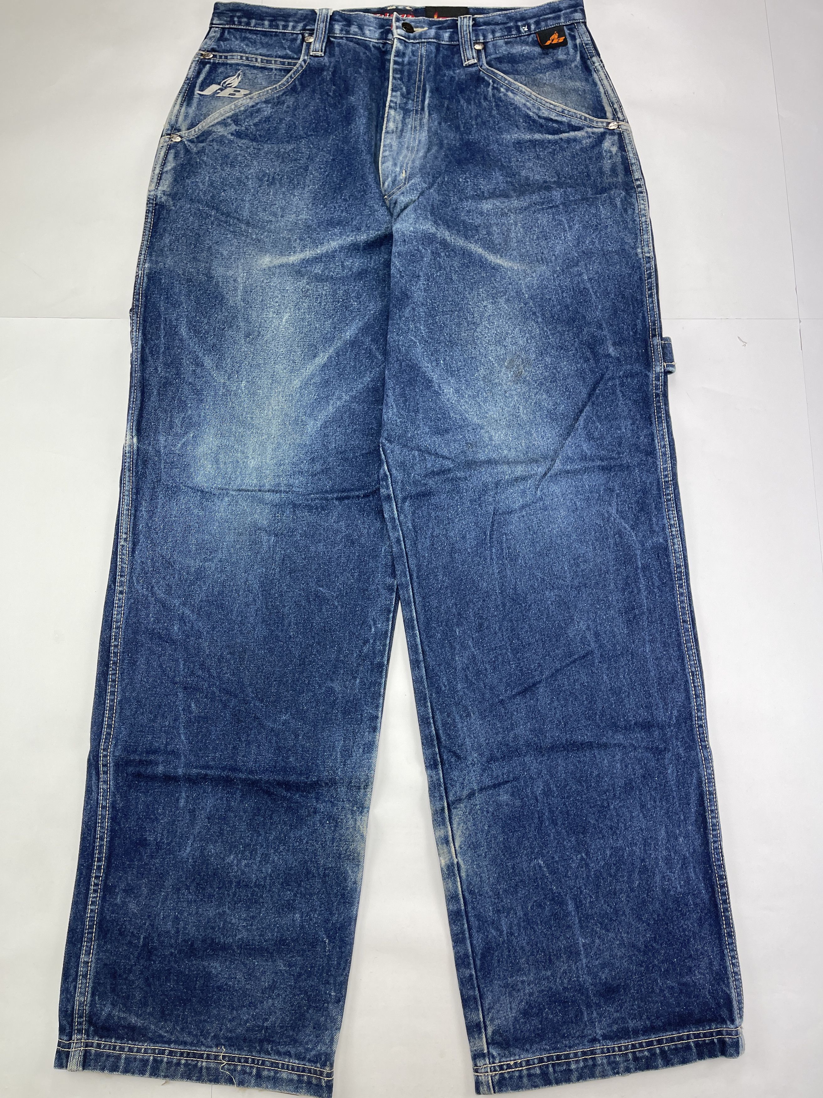 Wu-Tang Clan Johnny Blaze jeans, vintage Wu Wear baggy pants, Wu Tang 34 Size US 34 / EU 50 - 2 Thumbnail