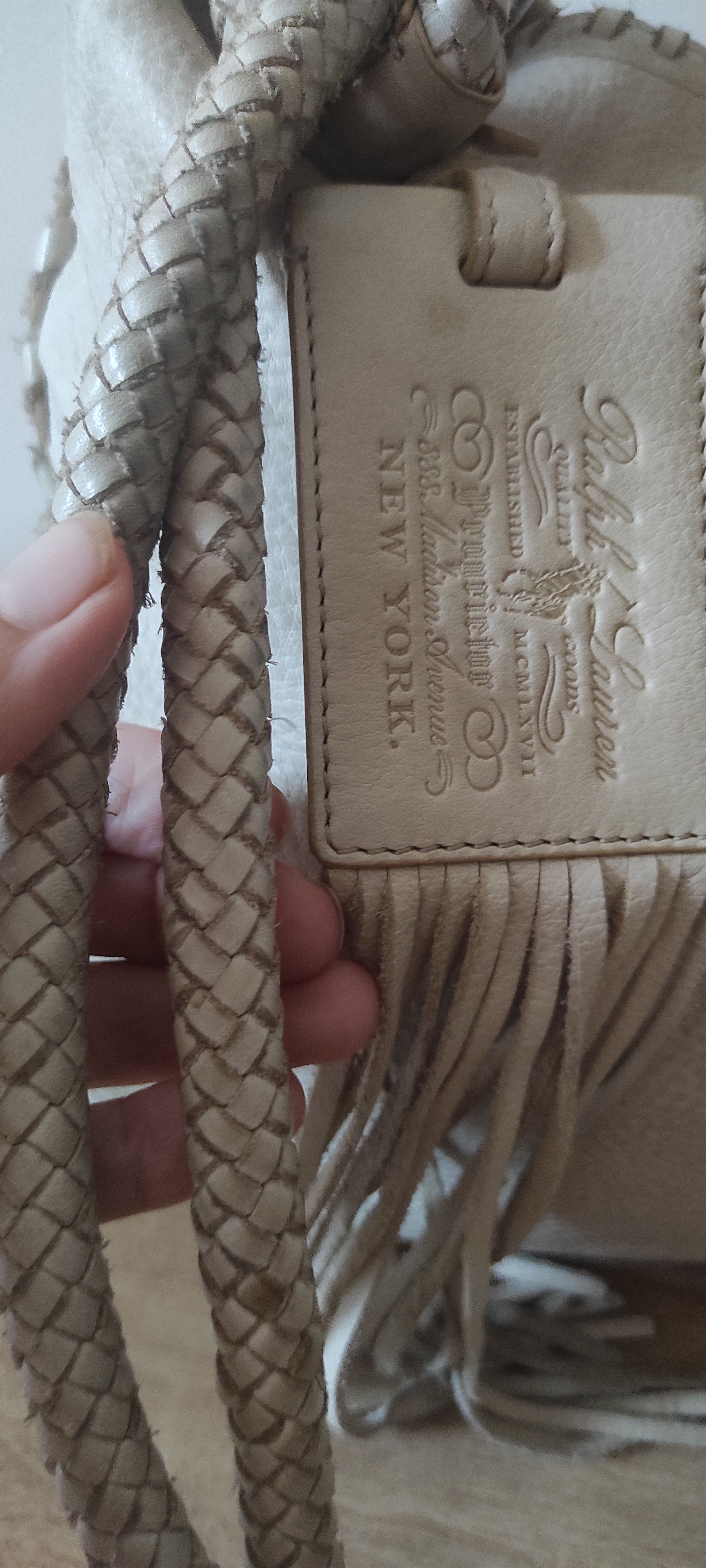 Polo Ralph Lauren Polo Ralph Lauren Large Fringe Hobo Leather Shoulder Bag Size ONE SIZE - 18 Thumbnail