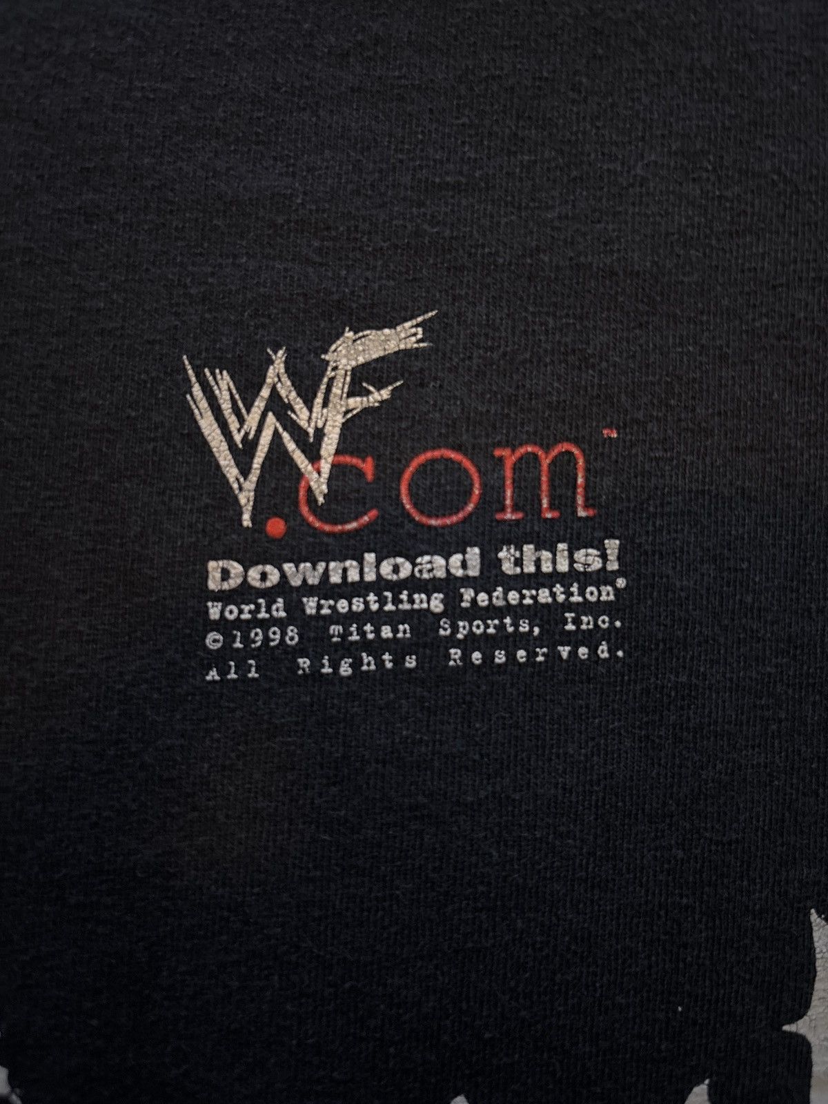 WWF Vintage WWF 1998 big logo tee Size US XL / EU 56 / 4 - 9 Thumbnail