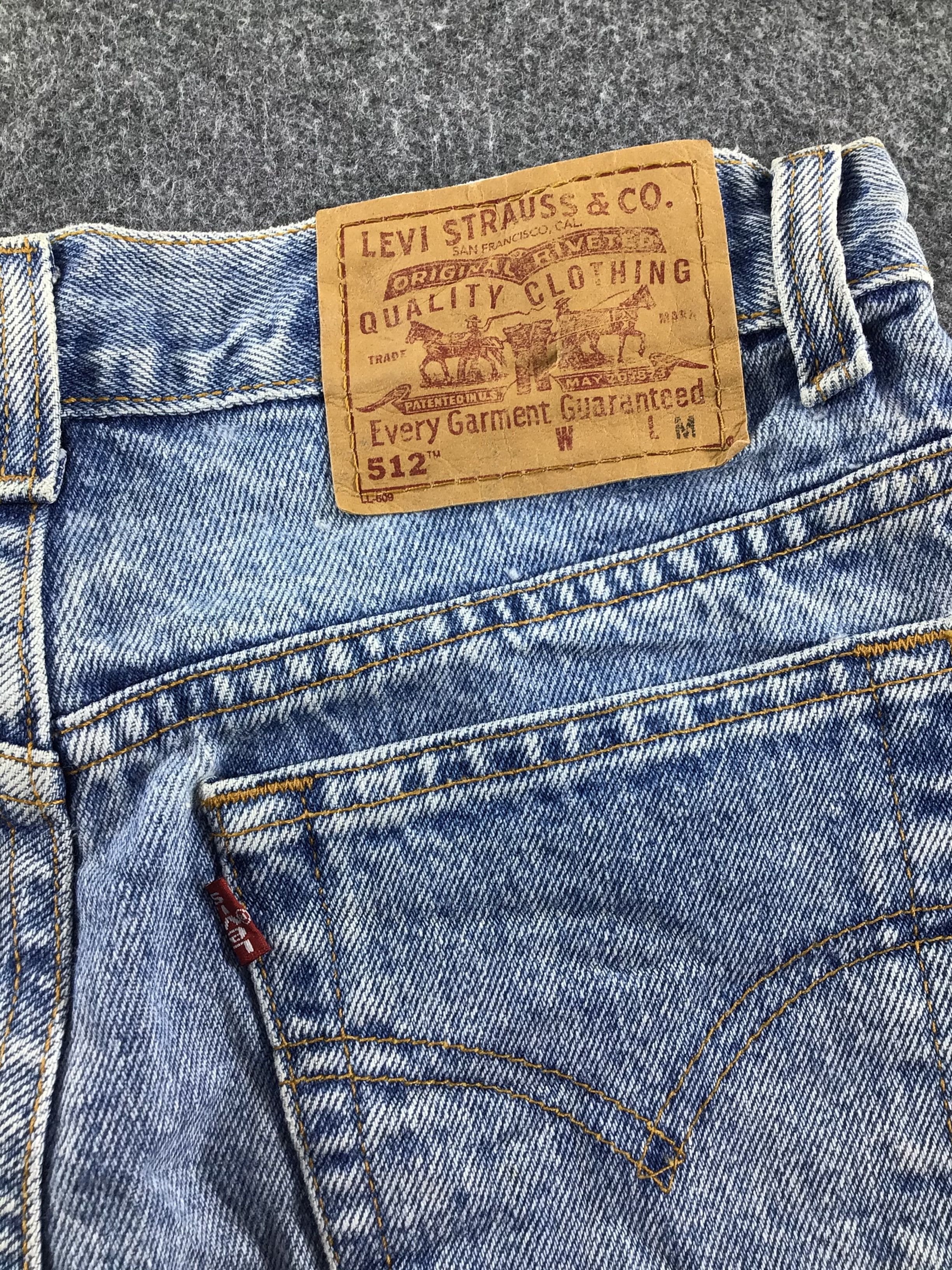 Levi's Vintage Levis 512 Jeans Faded Stone Wash Denim -J552 Size US 28 / EU 44 - 5 Thumbnail