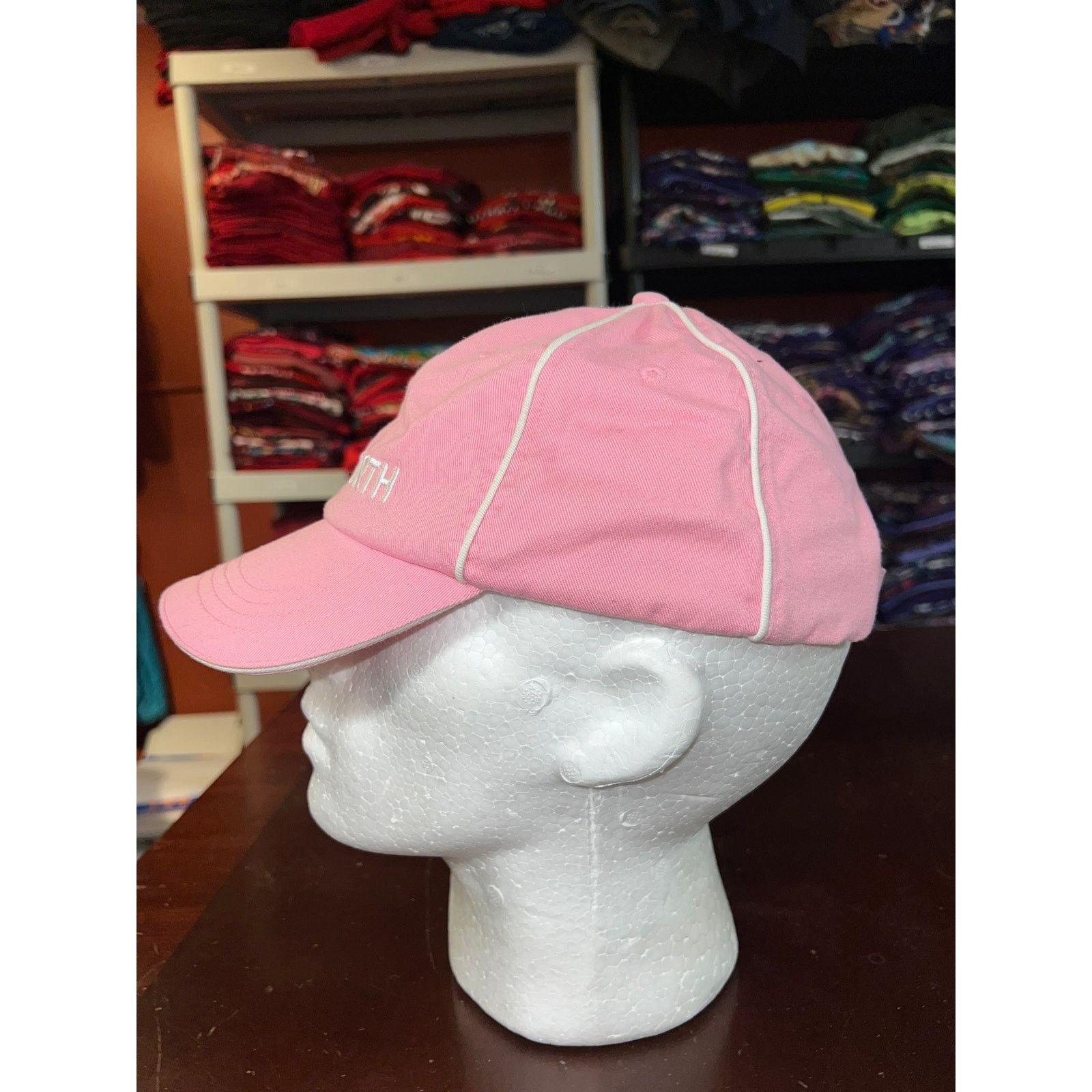 Vintage Kenworth Hat Pink White Cap Headwear Size ONE SIZE - 3 Thumbnail