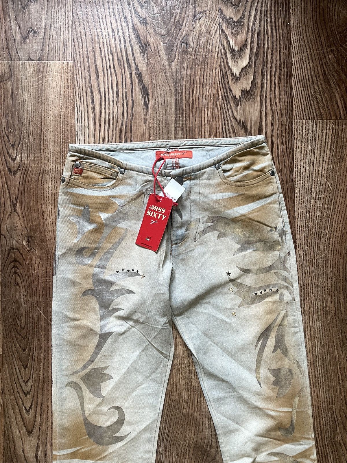 Hysteric Glamour VTG Miss Sixty Y2K Hysteric Glamour style flared Wide Pants Size 25" / US 0 / IT 36 - 4 Thumbnail