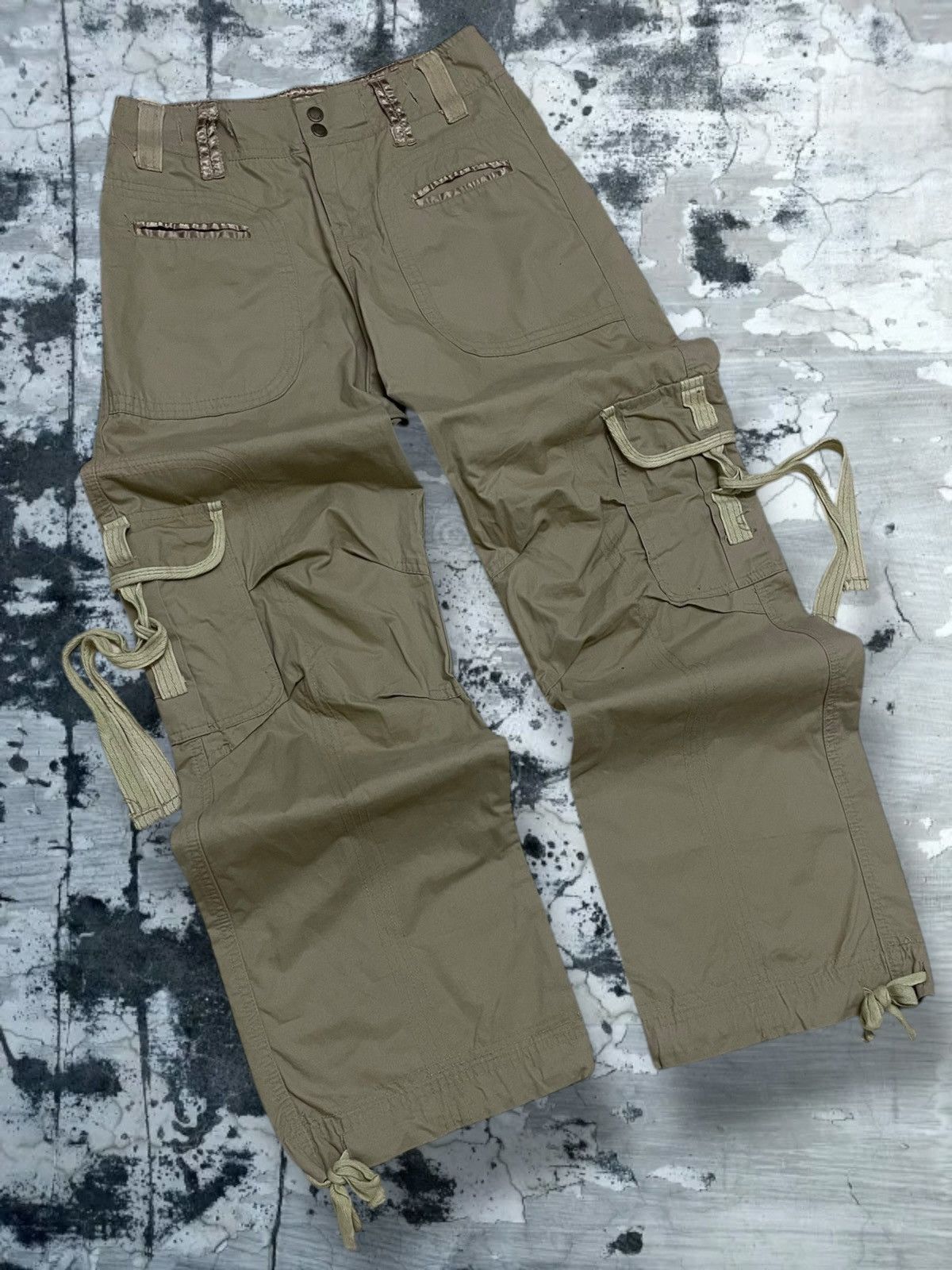 GOA Vintage 1990s Japan Designer HCO1922 Parachute Cargo Pant Size US 27 - 2 Thumbnail