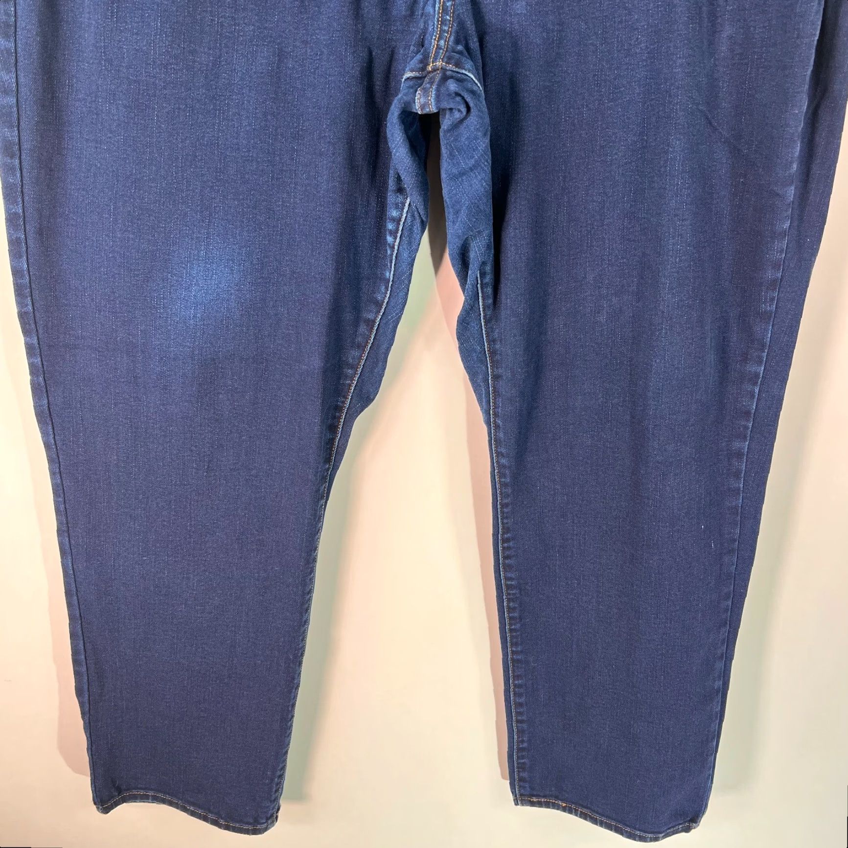 Levi's Levis 512 Womens Mid Rise Perfectly Shaping Skinny Blue Denim Jeans Size 24W Size 42" / US 20 - 6 Thumbnail