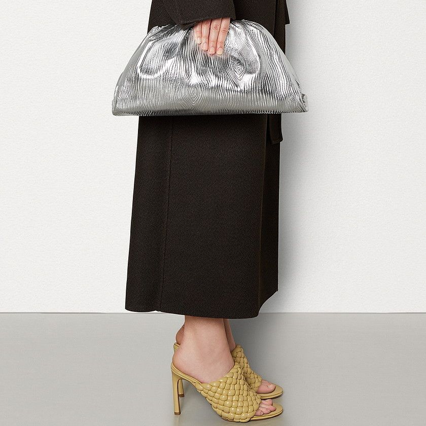 Bottega Veneta o1n1vont1124 Size: OS / Pouch in Silver Size ONE SIZE - 2 Thumbnail