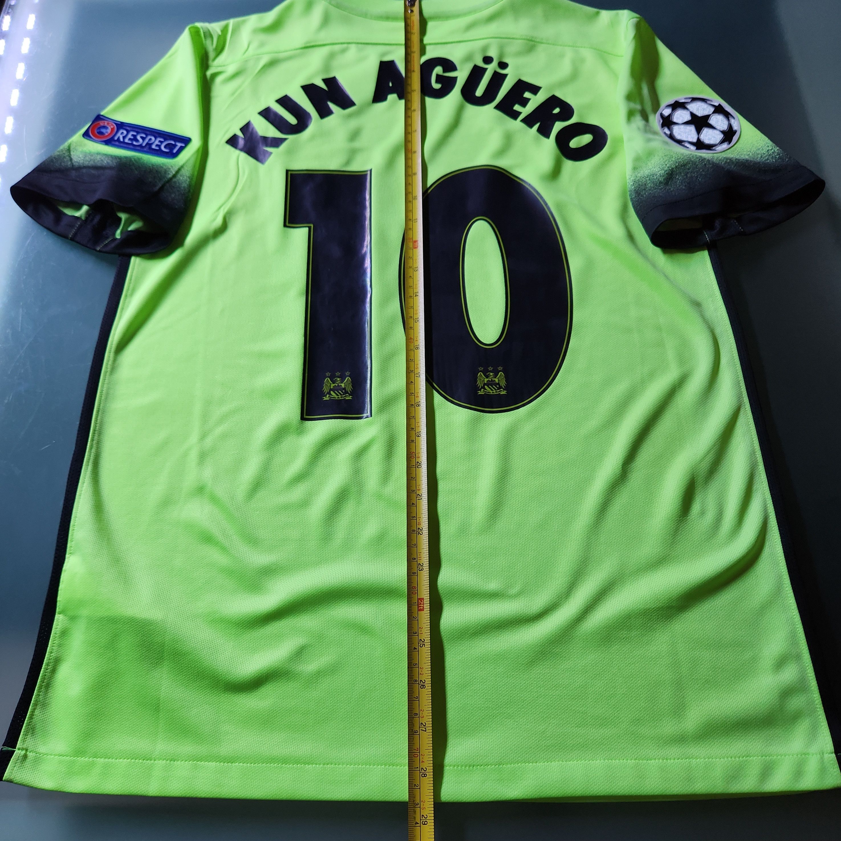 Nike Authentic Manchester City AGUERO 2015-2016 15/16 3rd Third Size US M / EU 48-50 / 2 - 14 Thumbnail