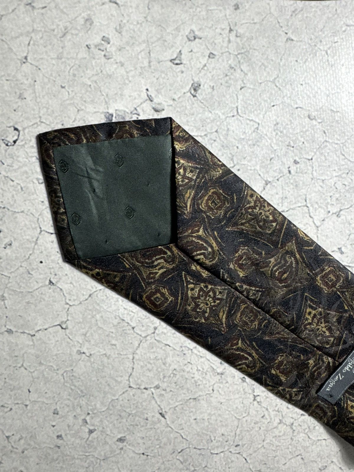 Ermenegildo Zegna Ermegildo Z Zegna Luxury Vintage Silk Tie Size ONE SIZE - 4 Thumbnail