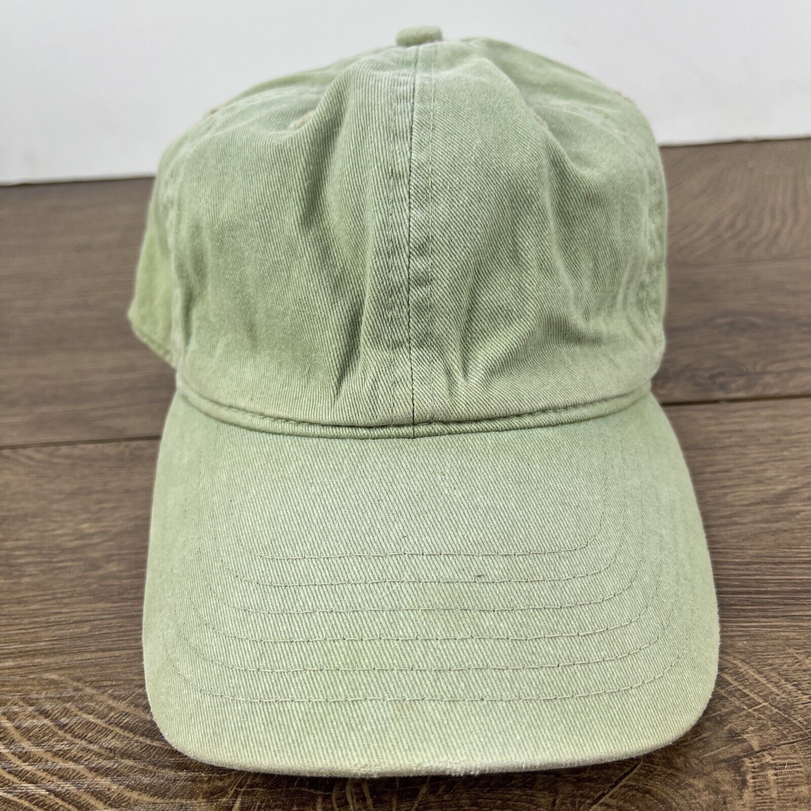 Other Plain Green Hat Adjustable Adult Size Hat Green Cap Size ONE SIZE - 5 Thumbnail