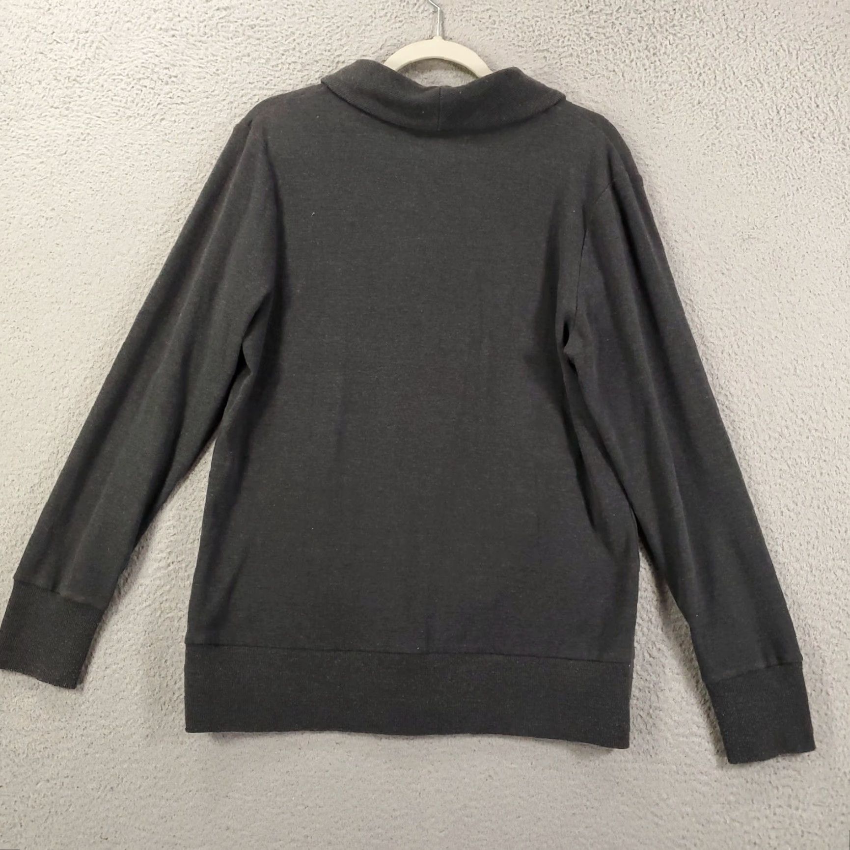Banana Republic Banana Republic Sweater Adult Large Dark Gray Button Shawl Cowl Pockets Unisex Adults Pullovers Knit Pocketed Size US L / EU 52-54 / 3 - 7 Thumbnail