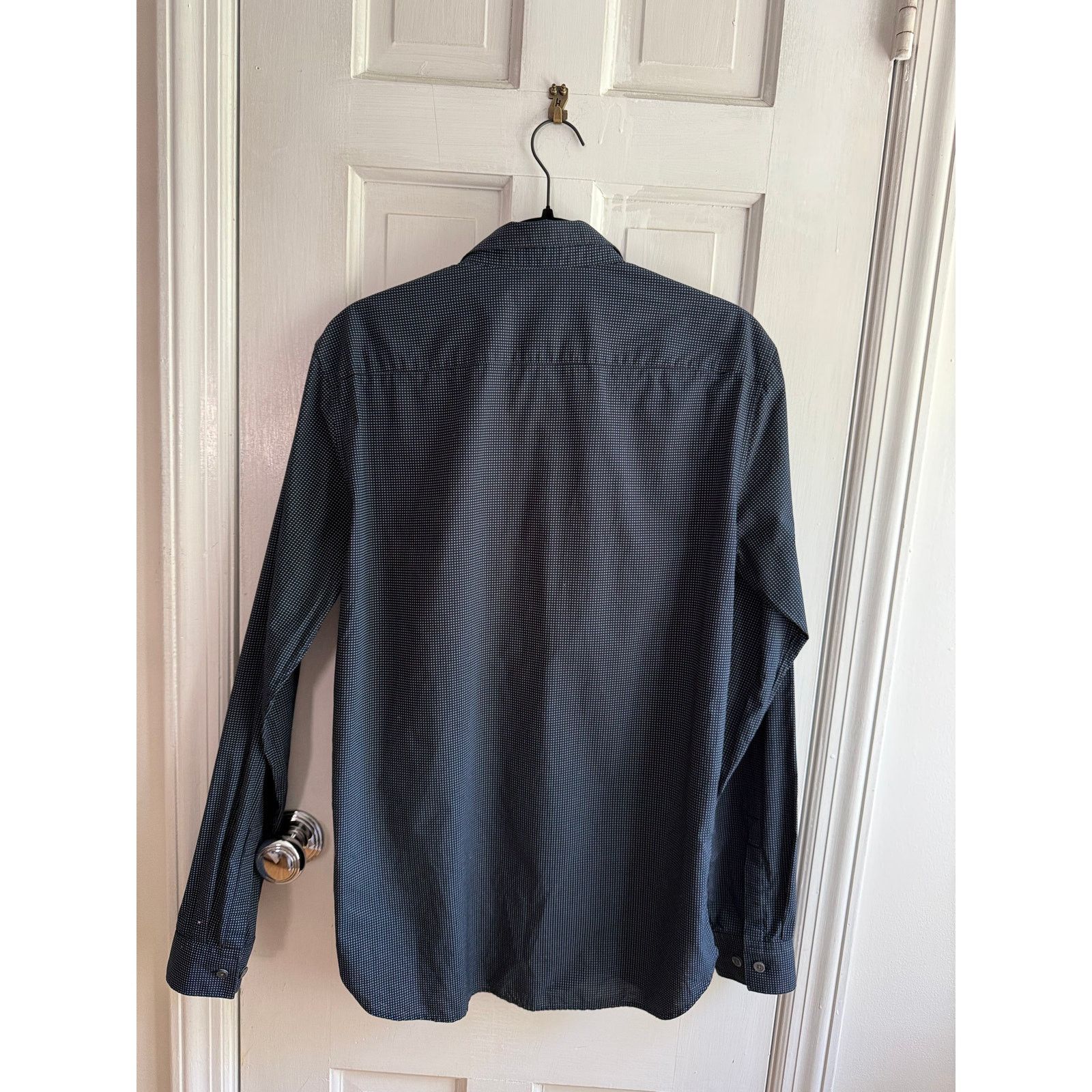 Theory Theory Men’s Button Down Shirt Black White Micro Dot Sze Med Size US M / EU 48-50 / 2 - 4 Thumbnail