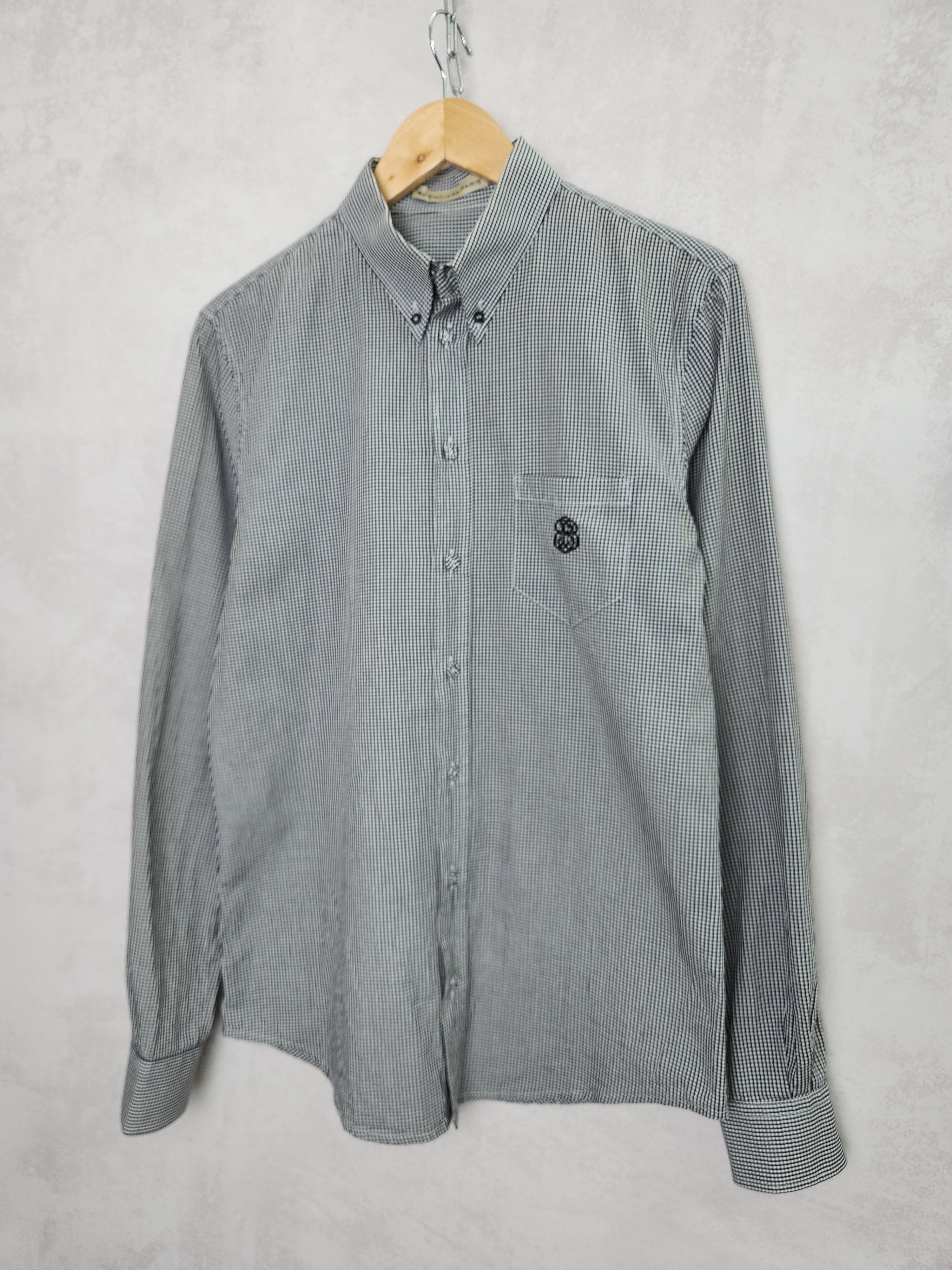 Balenciaga Balenciaga paris stripes button ups shirt pockets logo Size US L / EU 52-54 / 3 - 2 Thumbnail