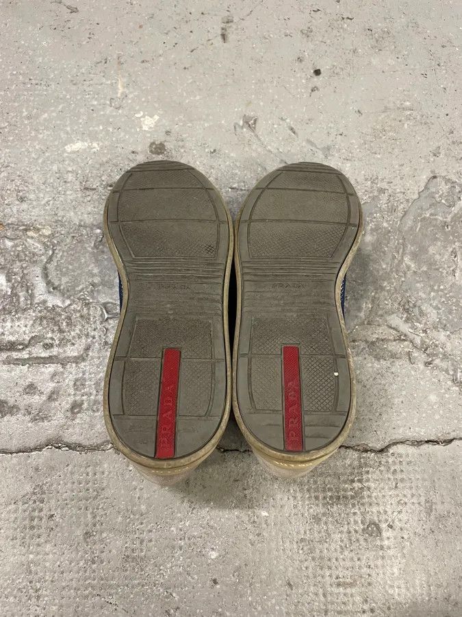 Prada 2000s Prada Grey Canvas America’s Cup Size US 6 / IT 36 - 8 Thumbnail