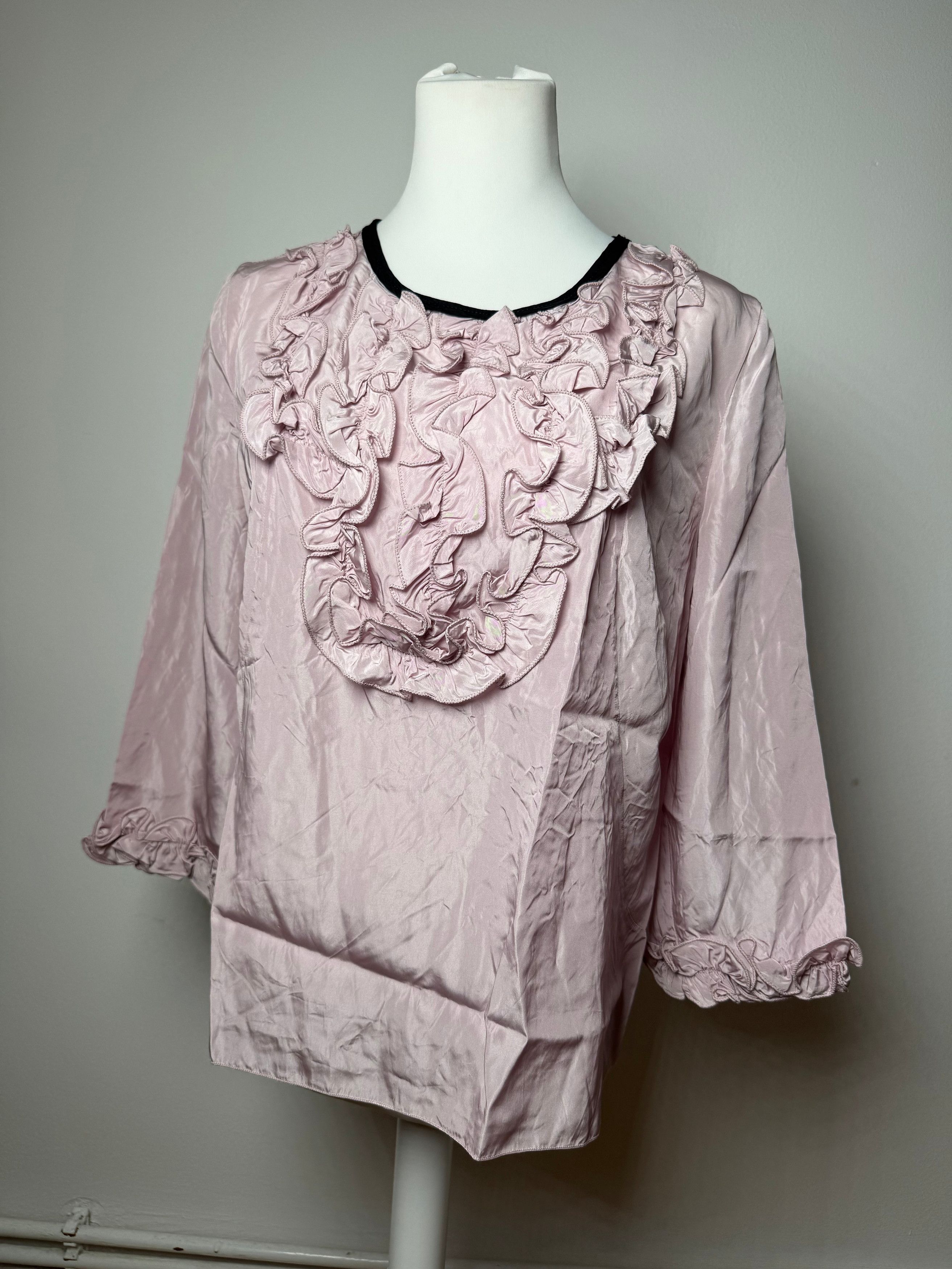 Marni Vintage Purple Silk Top L Size L / US 10 / IT 46 - 1 Thumbnail