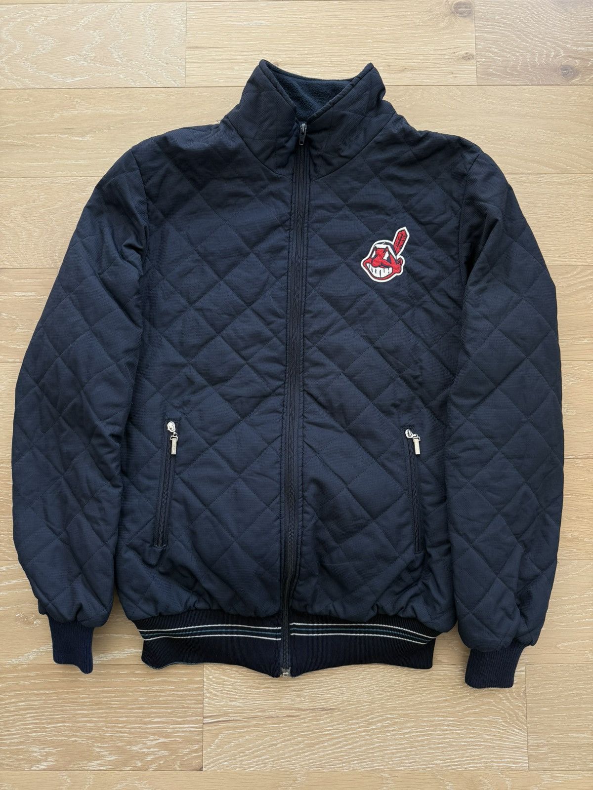 MLB Vintage Cleveland Indians Guardians Def Jam Zip Jacket Size US XL / EU 56 / 4 - 1 Thumbnail