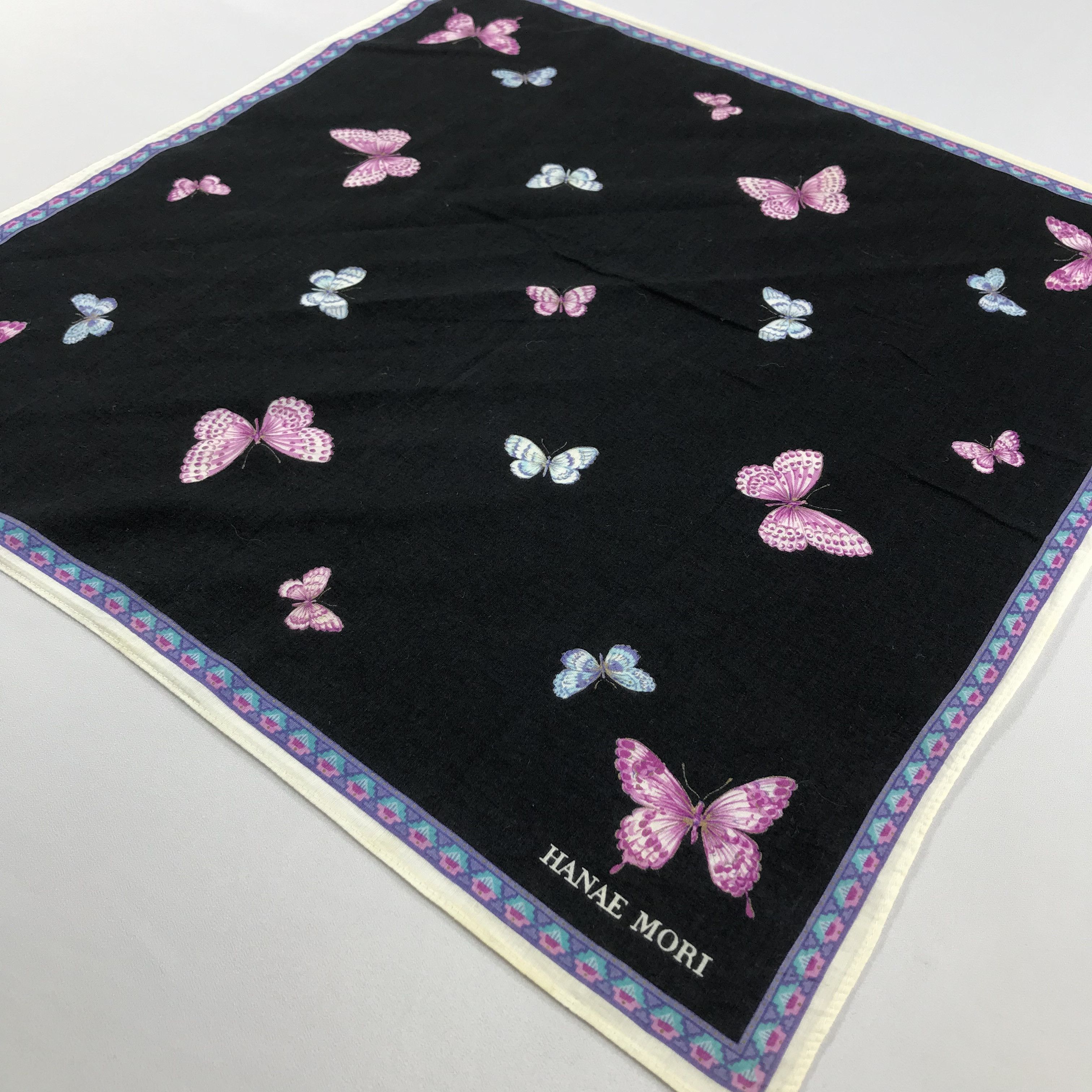 Hanae Mori × Vintage Hanae Mori Bandana / Handkerchief / Neckerchief - S2115 Size ONE SIZE - 2 Thumbnail